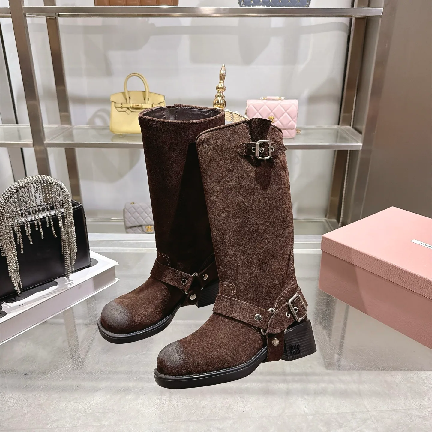 Сапоги Женские Miu Miu 19290618