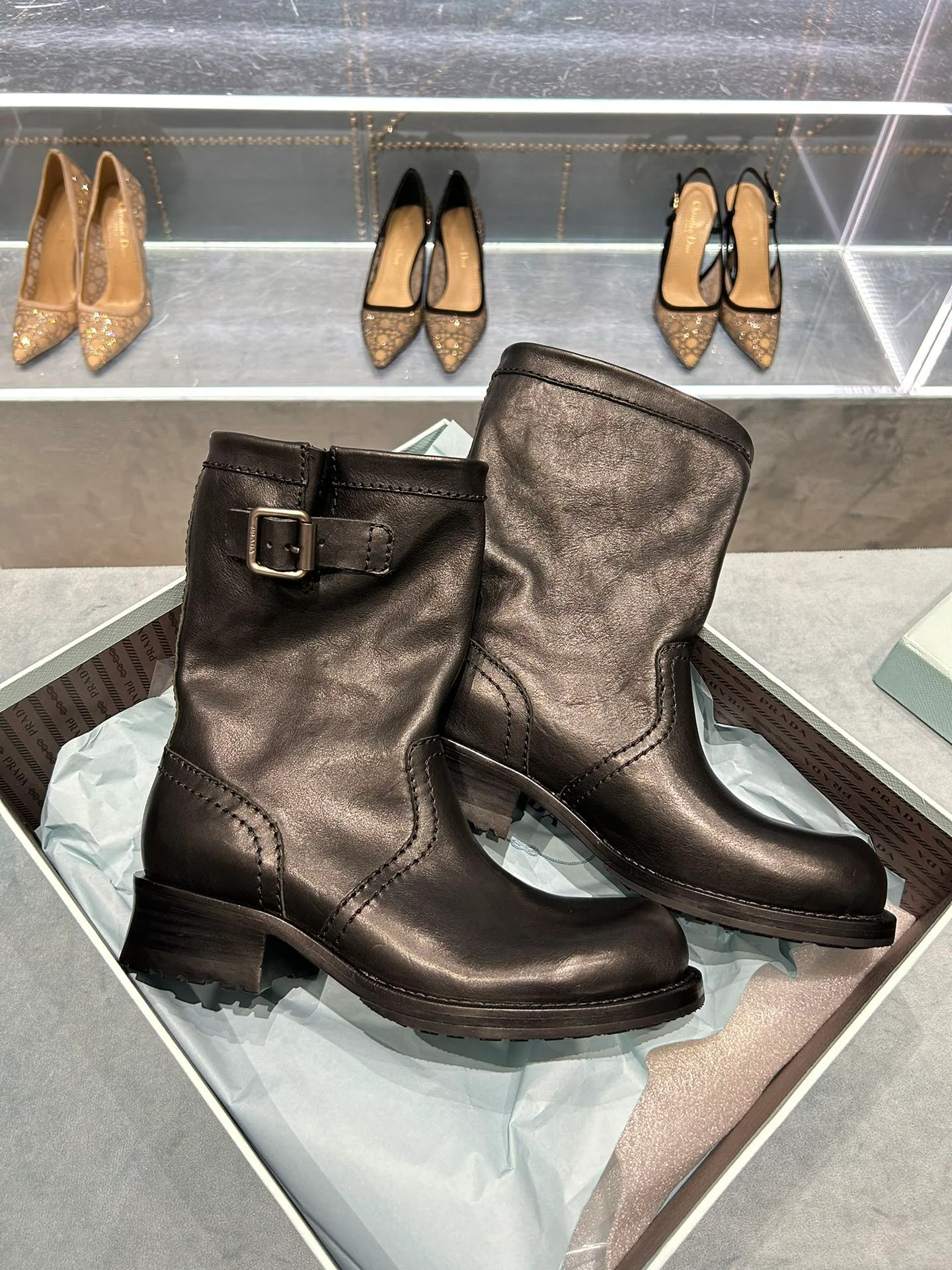 Ботинки Женские Prada 519898