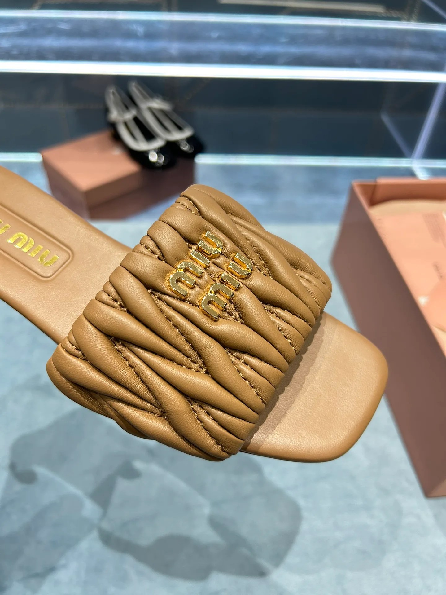 Шлепанцы Женские Miu Miu 33691