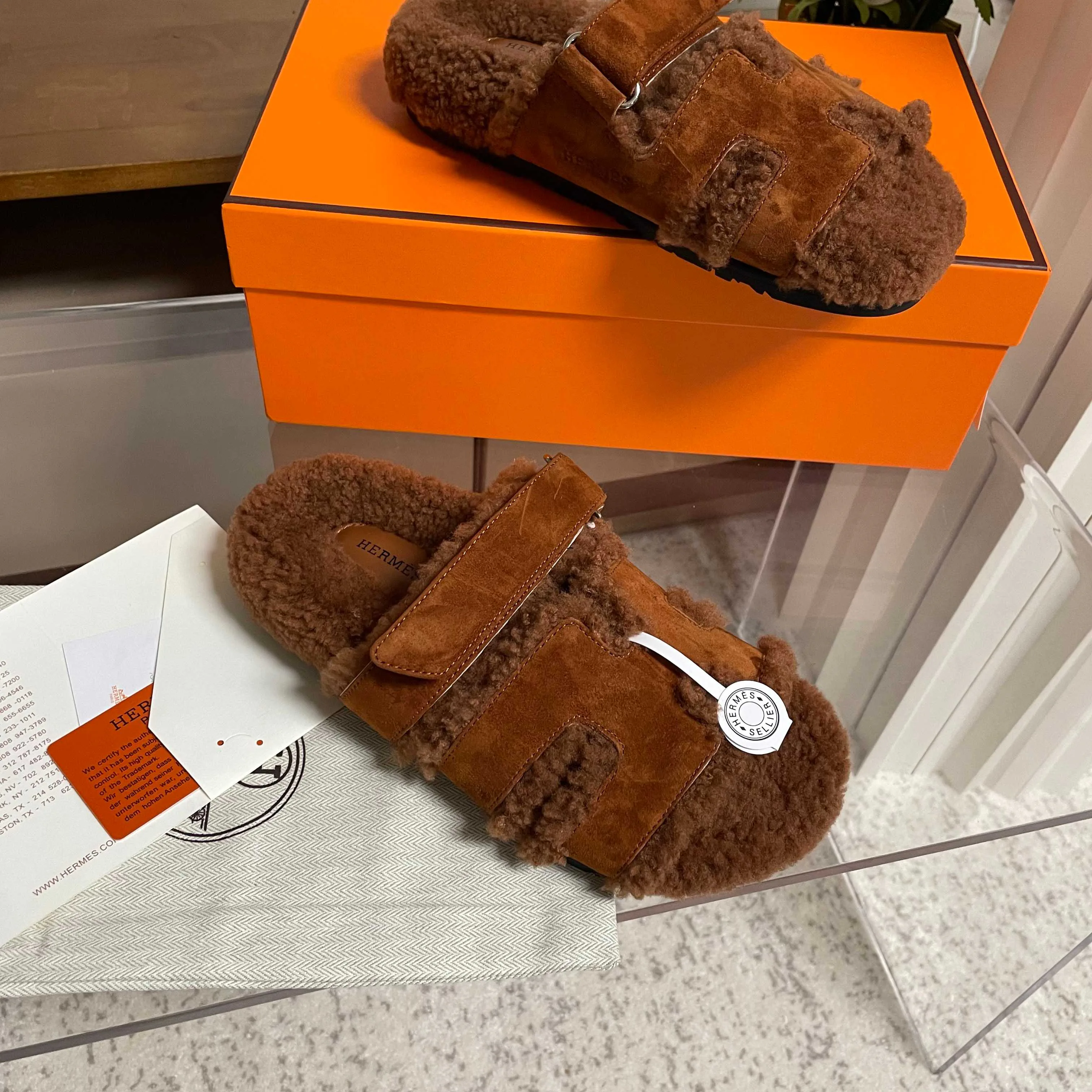 Тапочки Женские Hermes 18436072