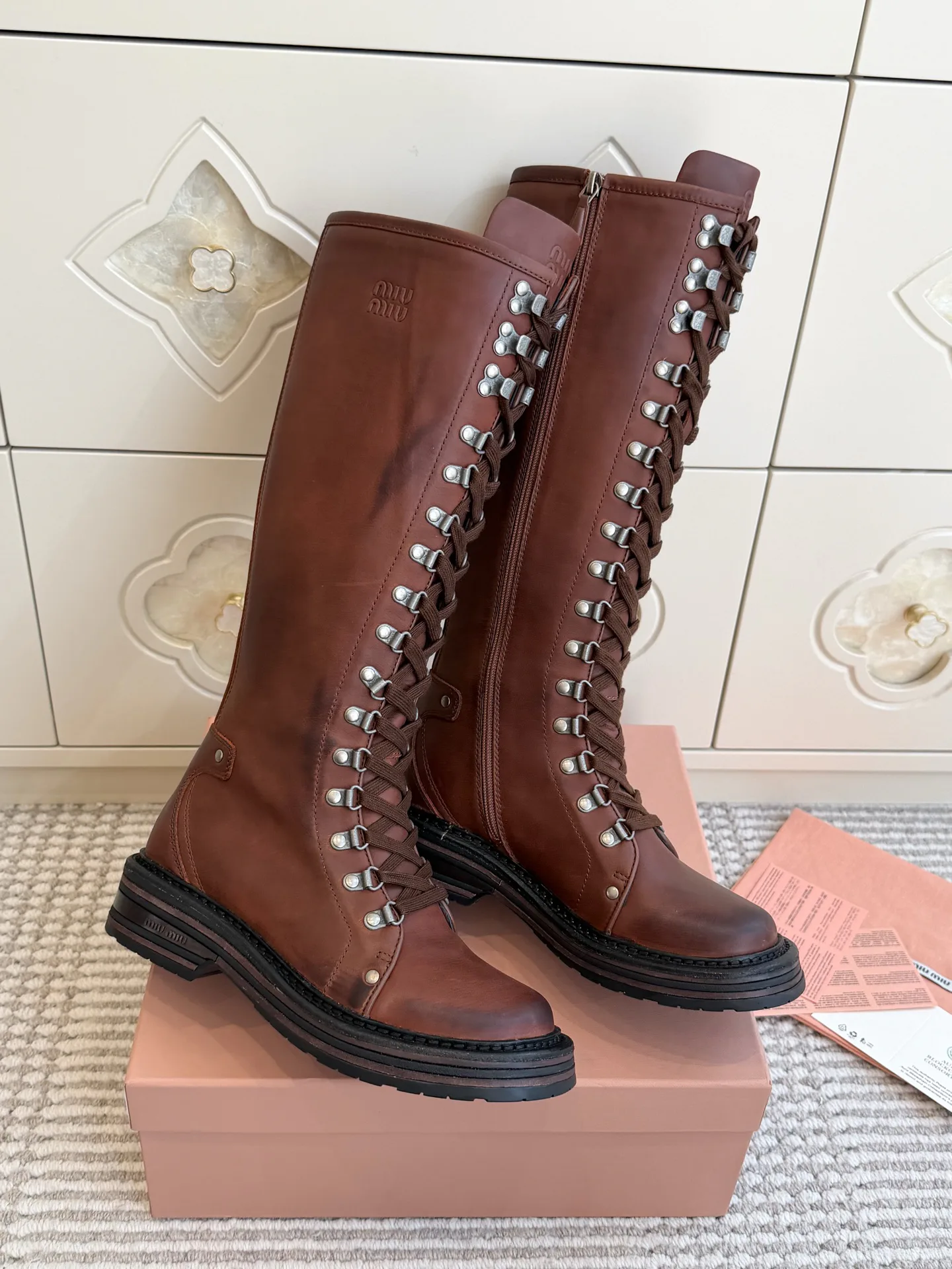 Ботинки Женские Miu Miu 17943211