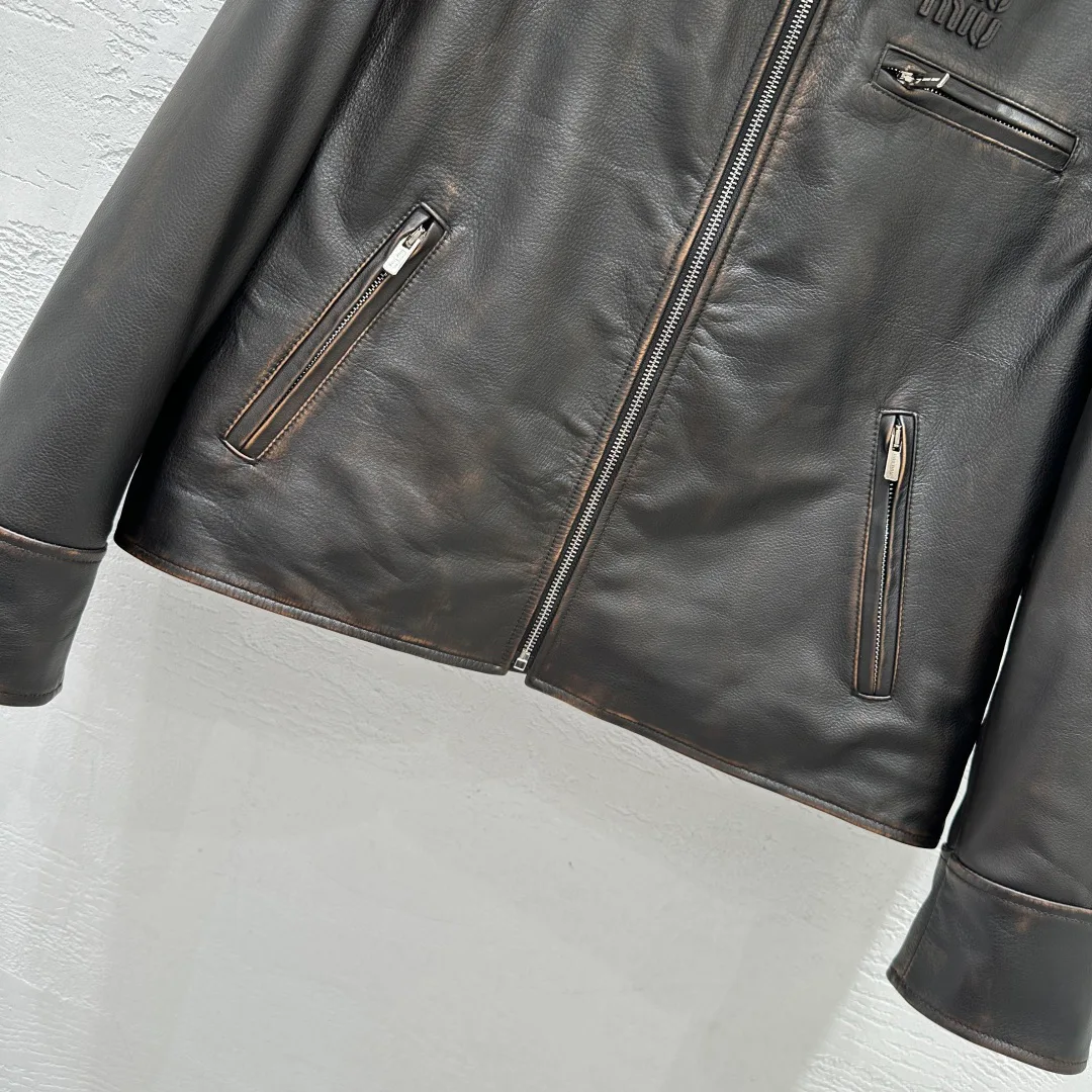 Кожаные Куртки И Дублёнки Женские Miu Miu 853659