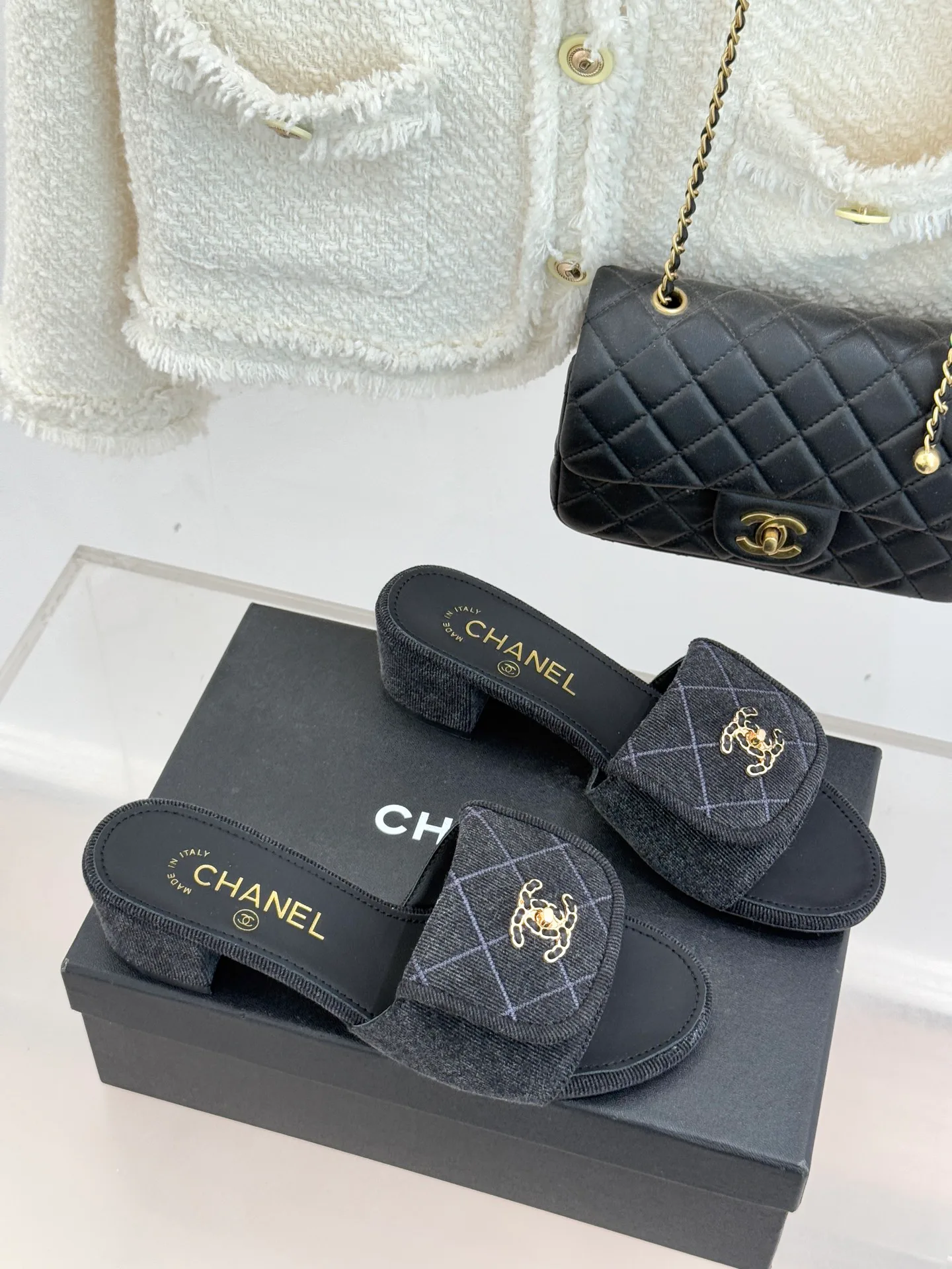 Шлепанцы Женские Chanel 9834978