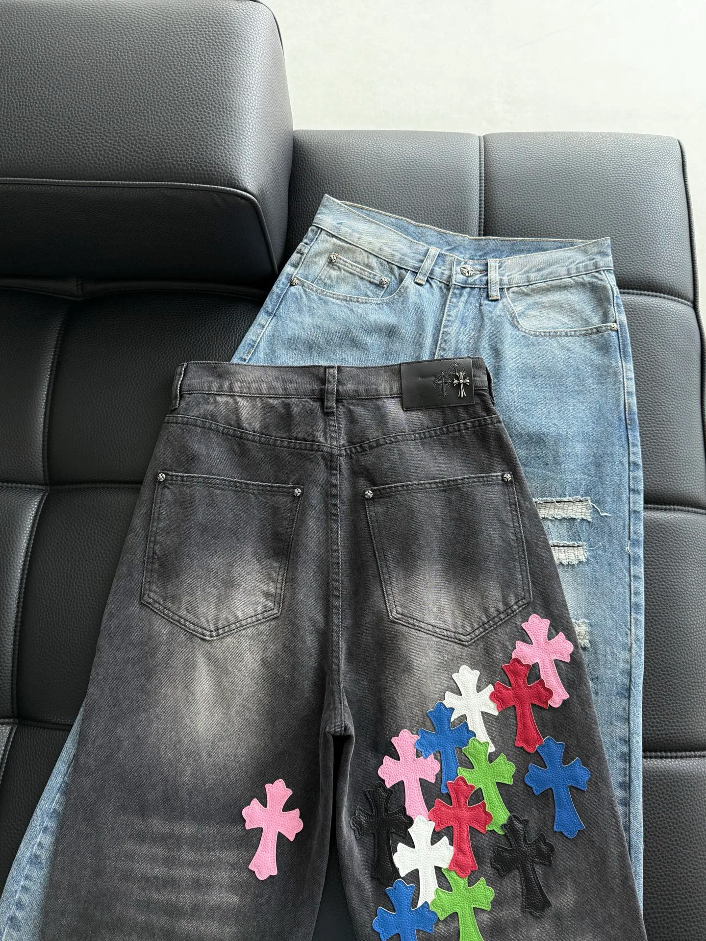 Джинсы Женские Chrome Hearts 2237977