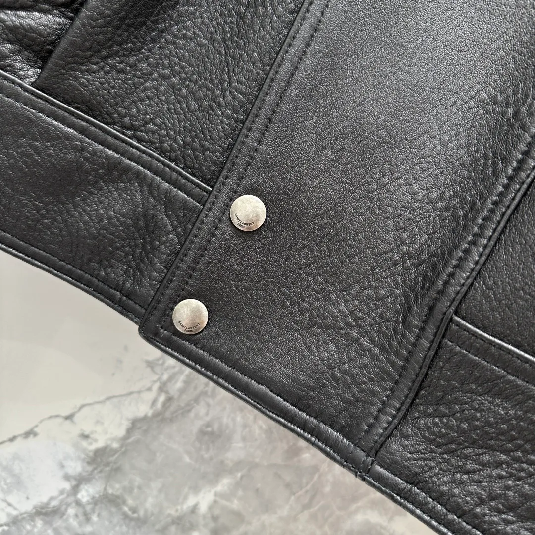 Кожаные Куртки И Дублёнки Женские Saint Laurent 10387481