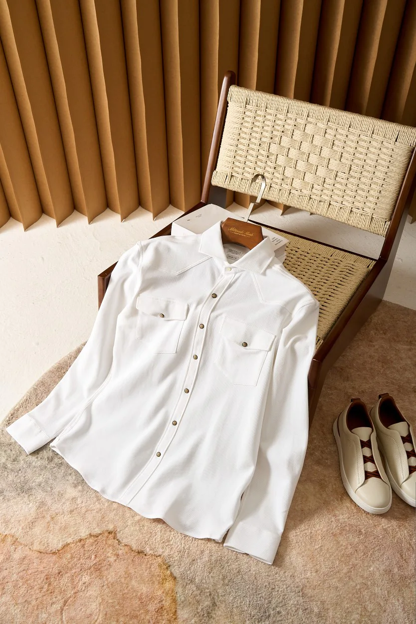 Рубашки Мужские Brunello Cucinelli 18509968