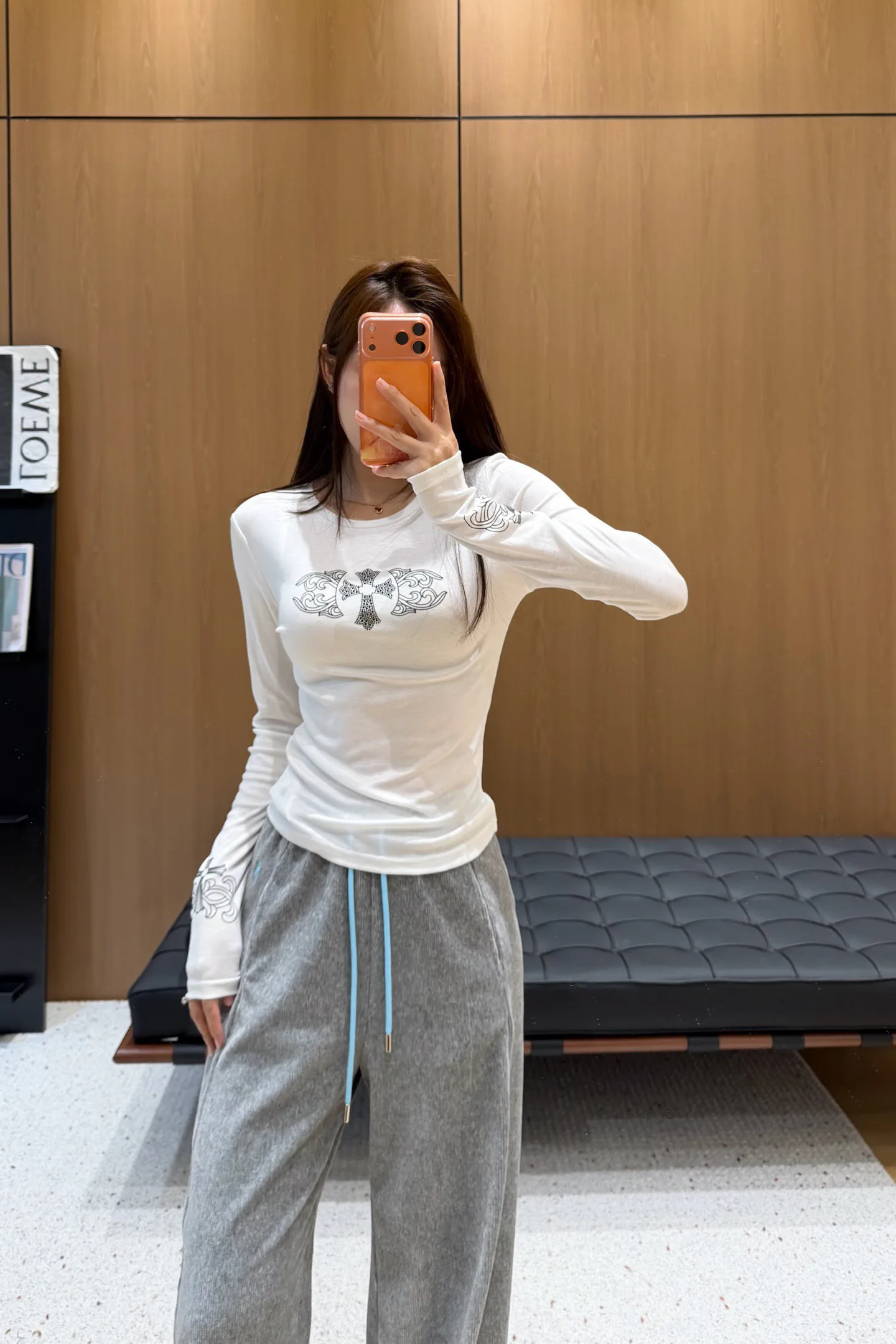 Лонгсливы Женские Chrome Hearts 1212614