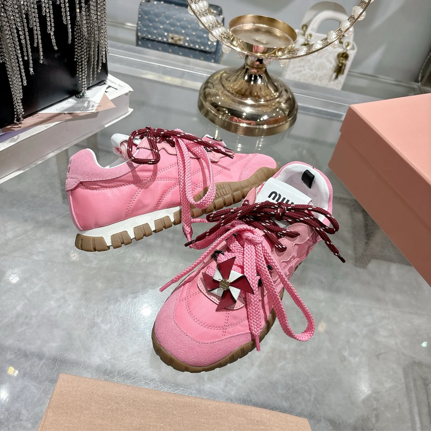 Кроссовки Женские Miu Miu 397978