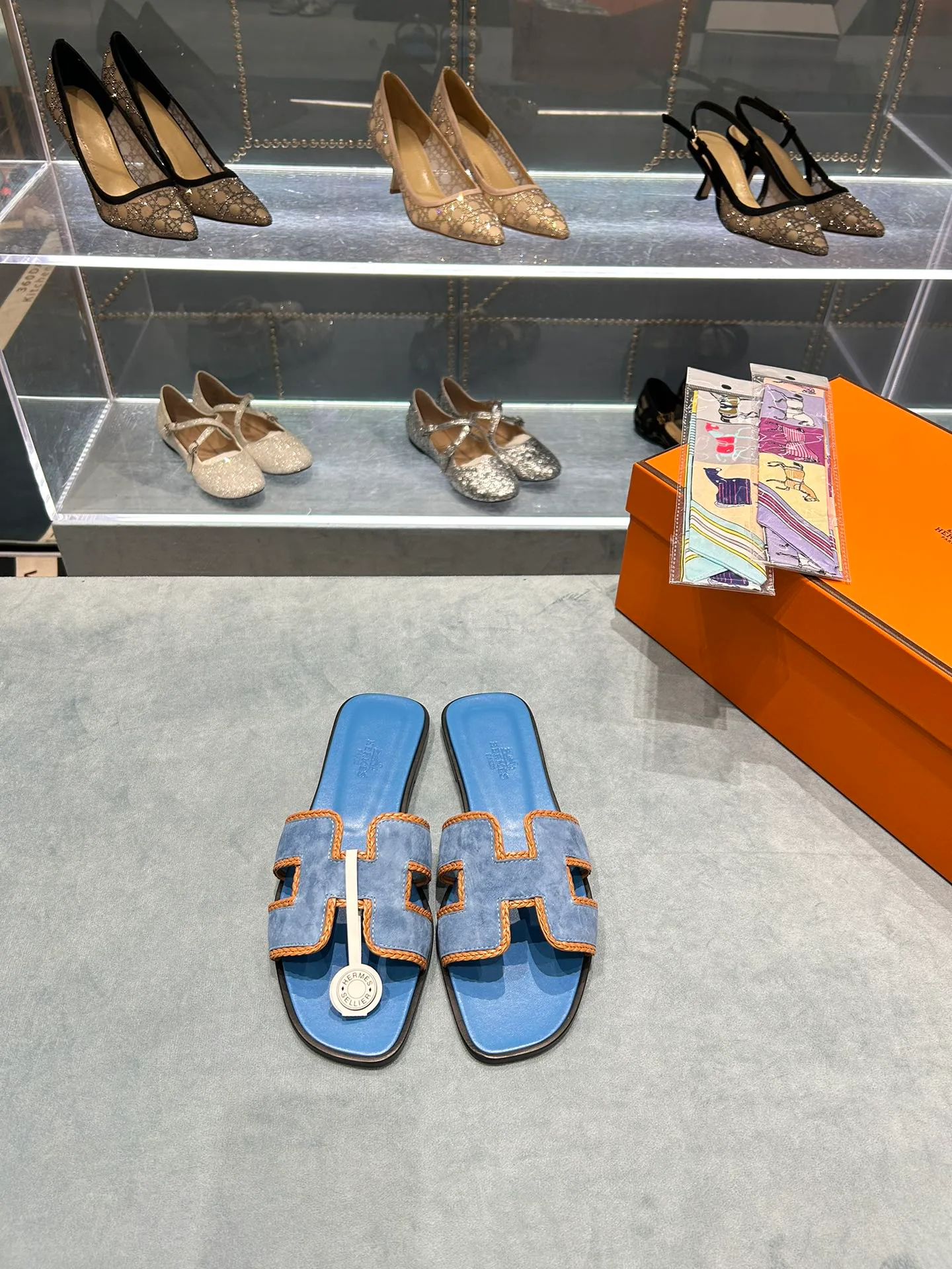 Шлепанцы Женские Hermes 9878139