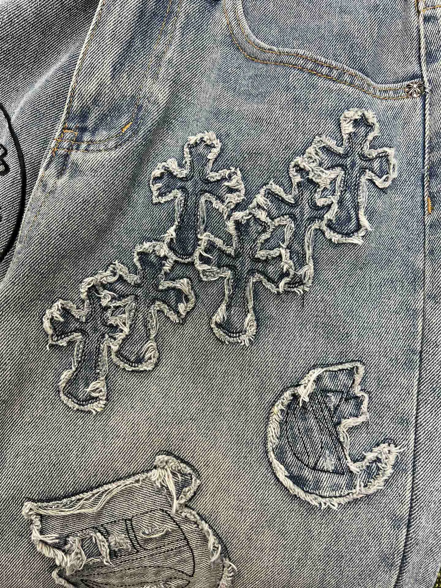 Джинсы Женские Chrome Hearts 1408896