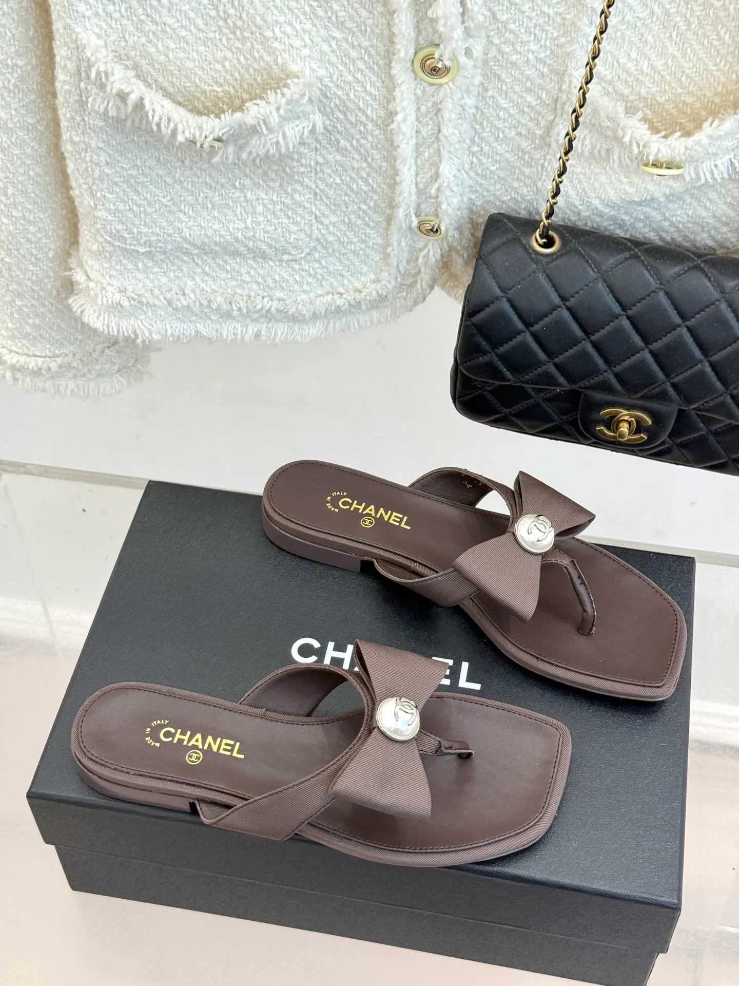 Шлепанцы Женские Chanel 16965751