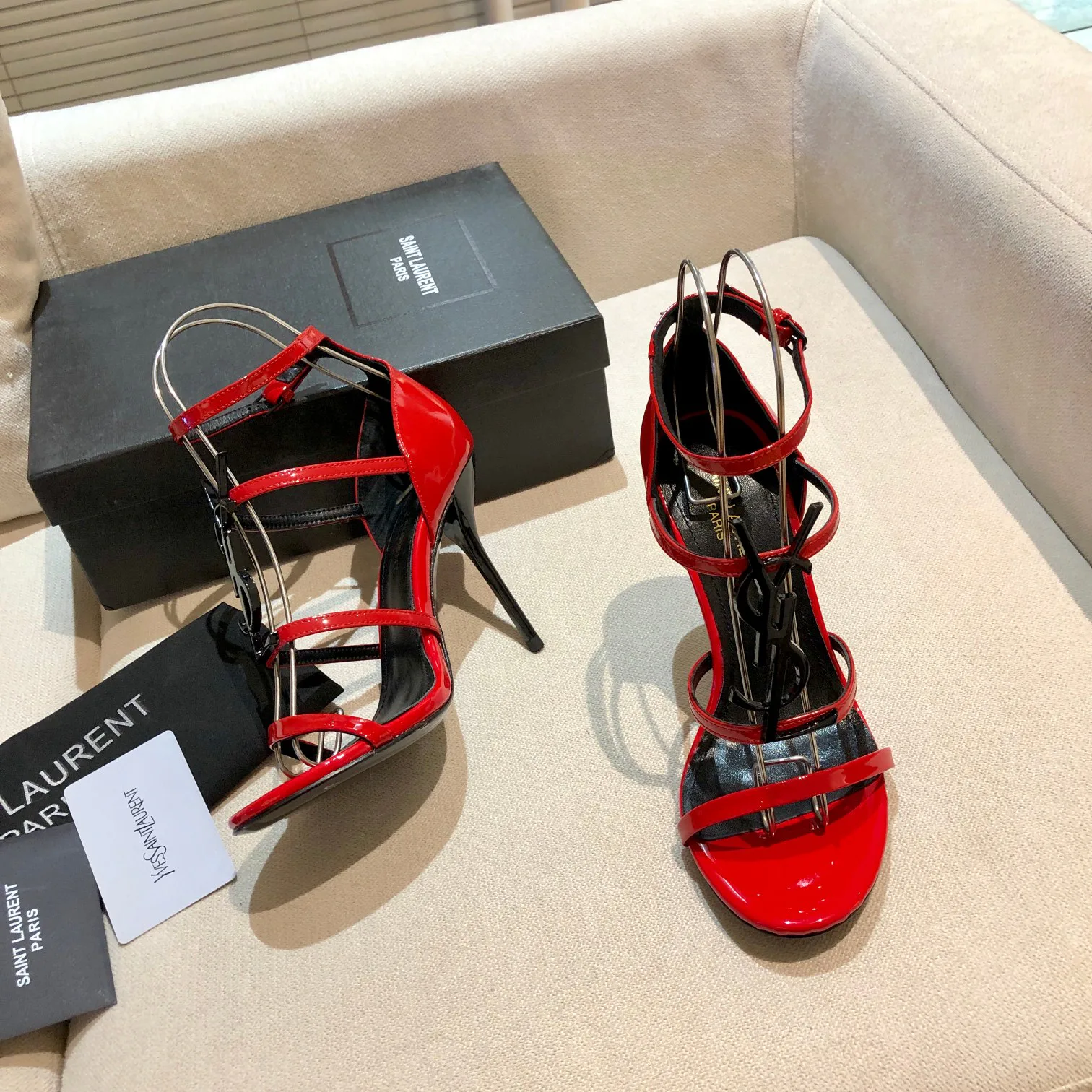 Босоножки Женские Saint Laurent 11220407