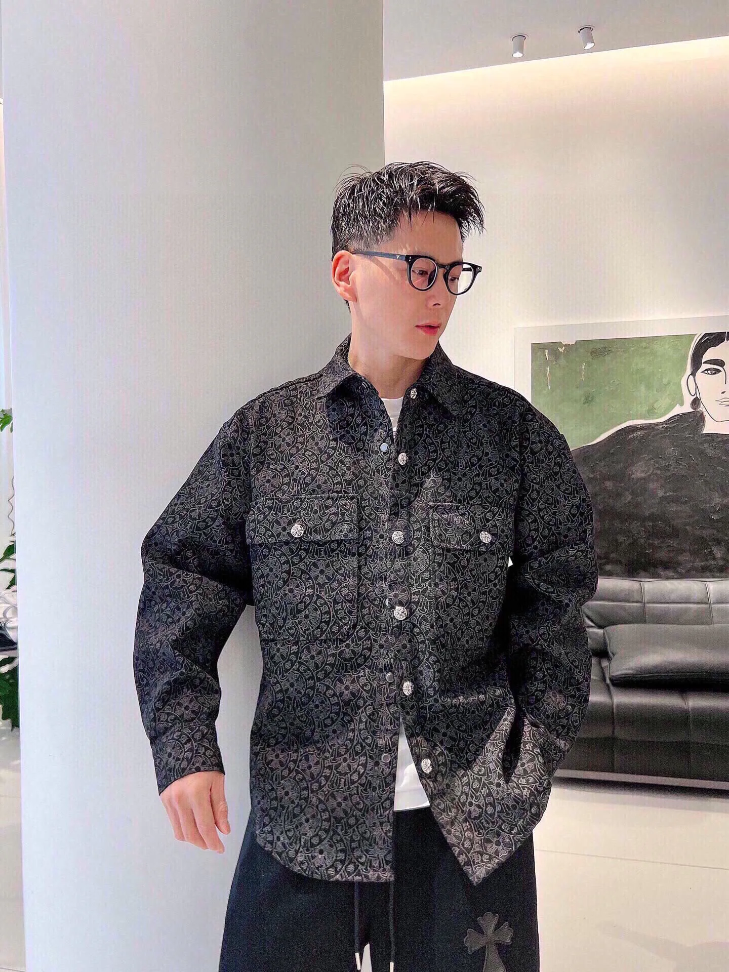 Куртки И Пуховики Мужские Chrome Hearts 787759