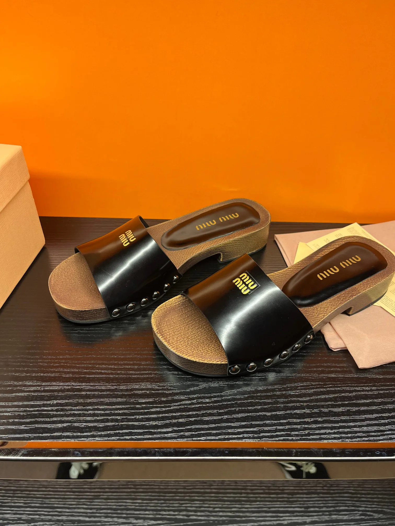 Шлепанцы Женские Miu Miu 16086