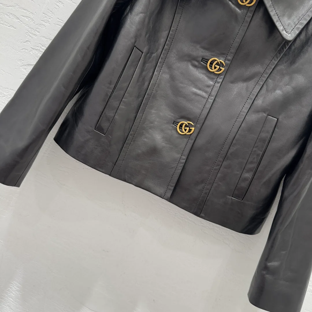 Кожаные Куртки И Дублёнки Женские Gucci 18064715