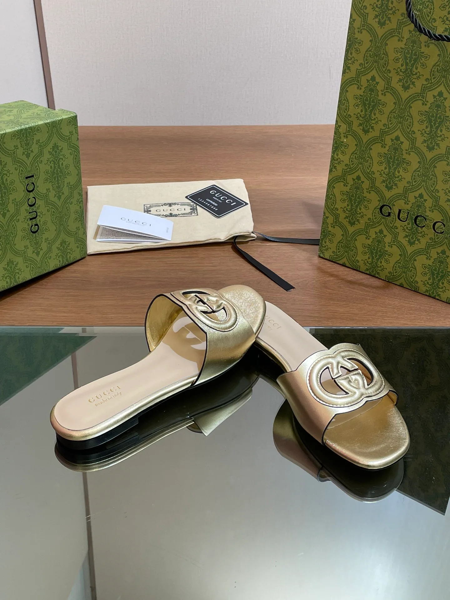 Шлепанцы Женские Gucci 34955