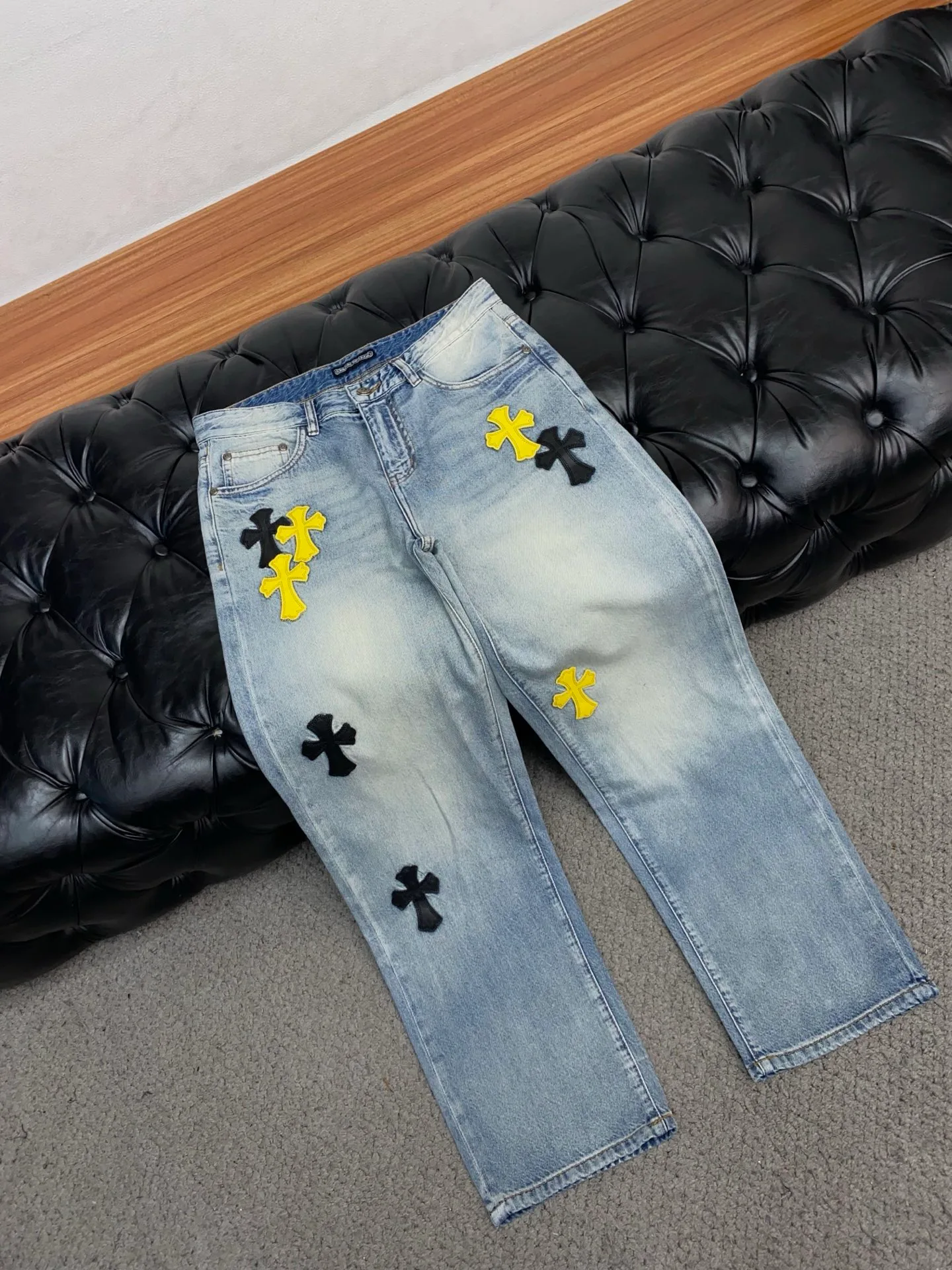 Джинсы Мужские Chrome Hearts 11236141