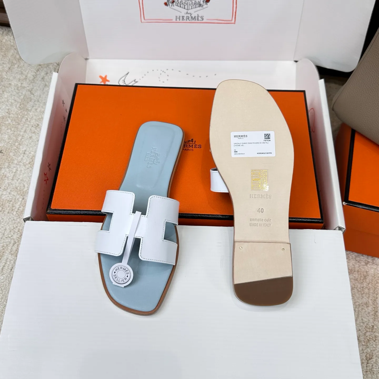 Шлепанцы Женские Hermes 3043257