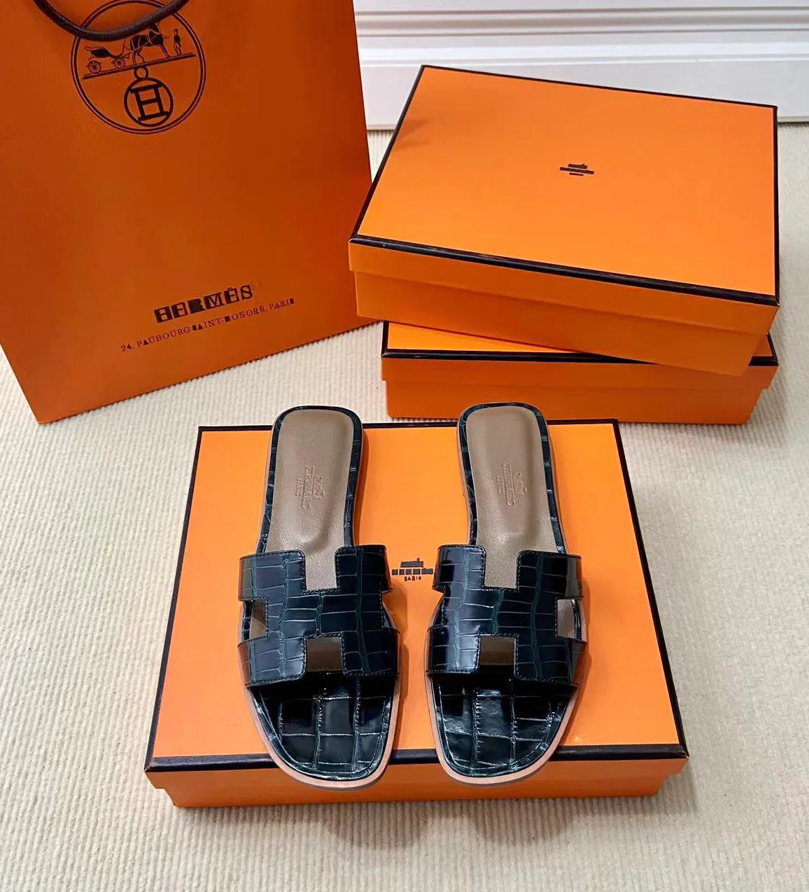 Шлепанцы Женские Hermes 4340516