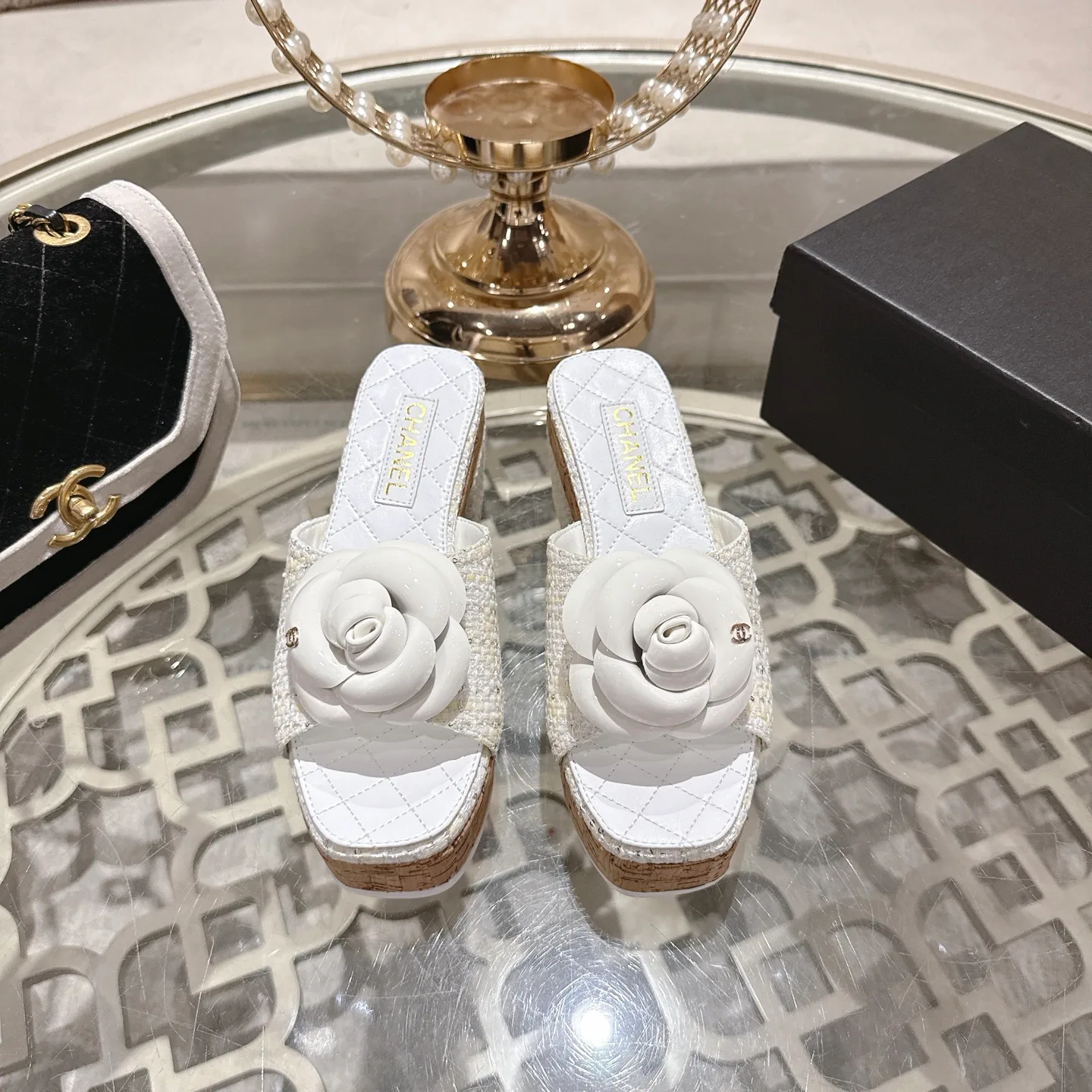 Босоножки Женские Chanel 1529107