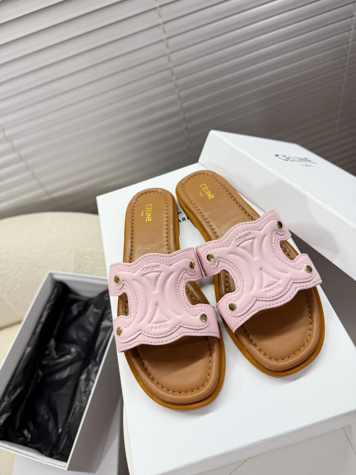 Шлепанцы Женские Celine 11658948