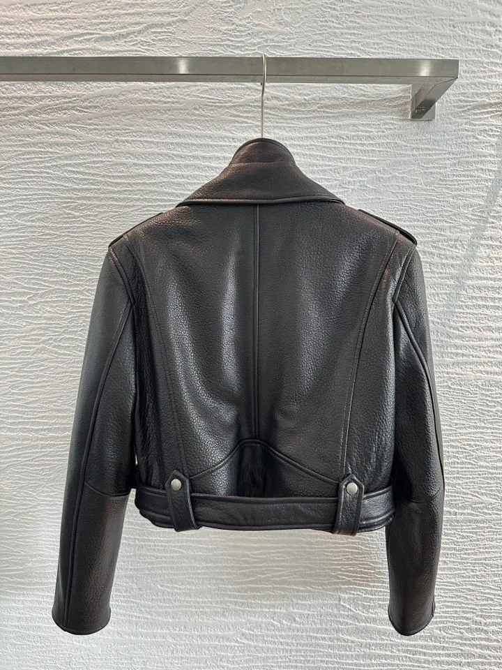 Кожаные Куртки И Дублёнки Женские Saint Laurent 18090125
