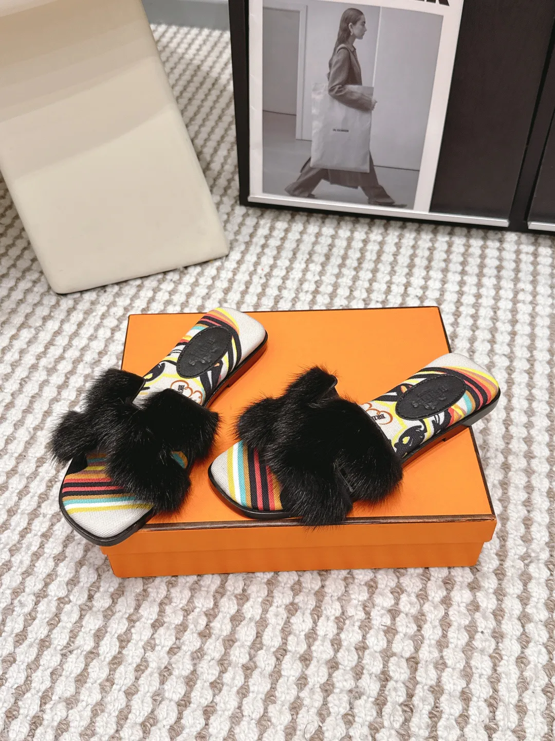Тапочки Женские Hermes 12859264
