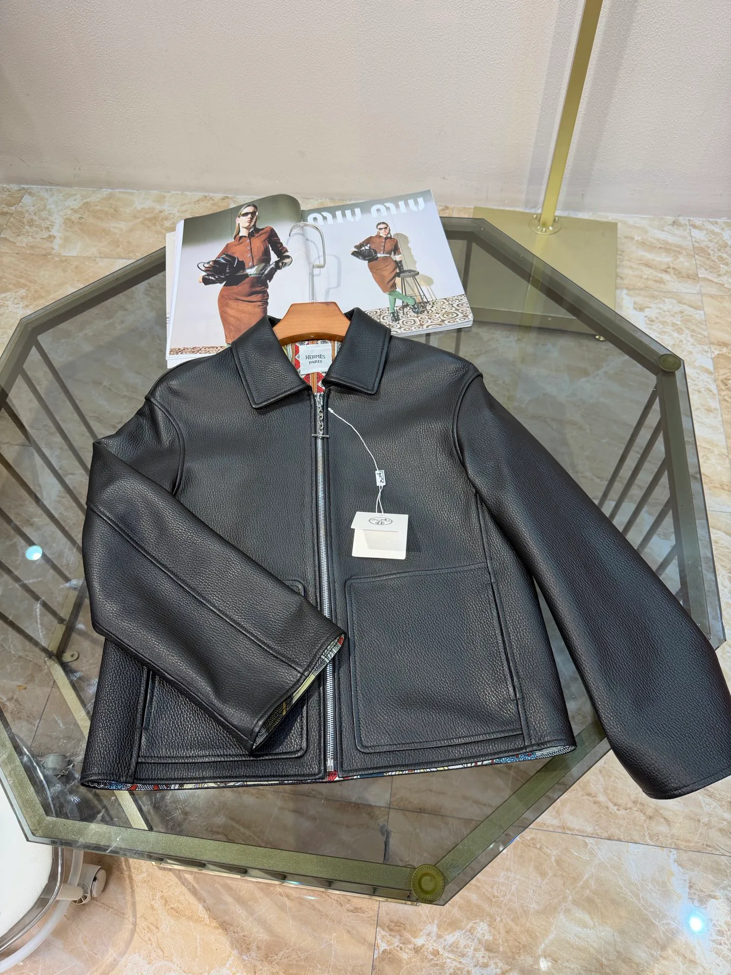 Кожаные Куртки И Дублёнки Женские Hermes 19333140