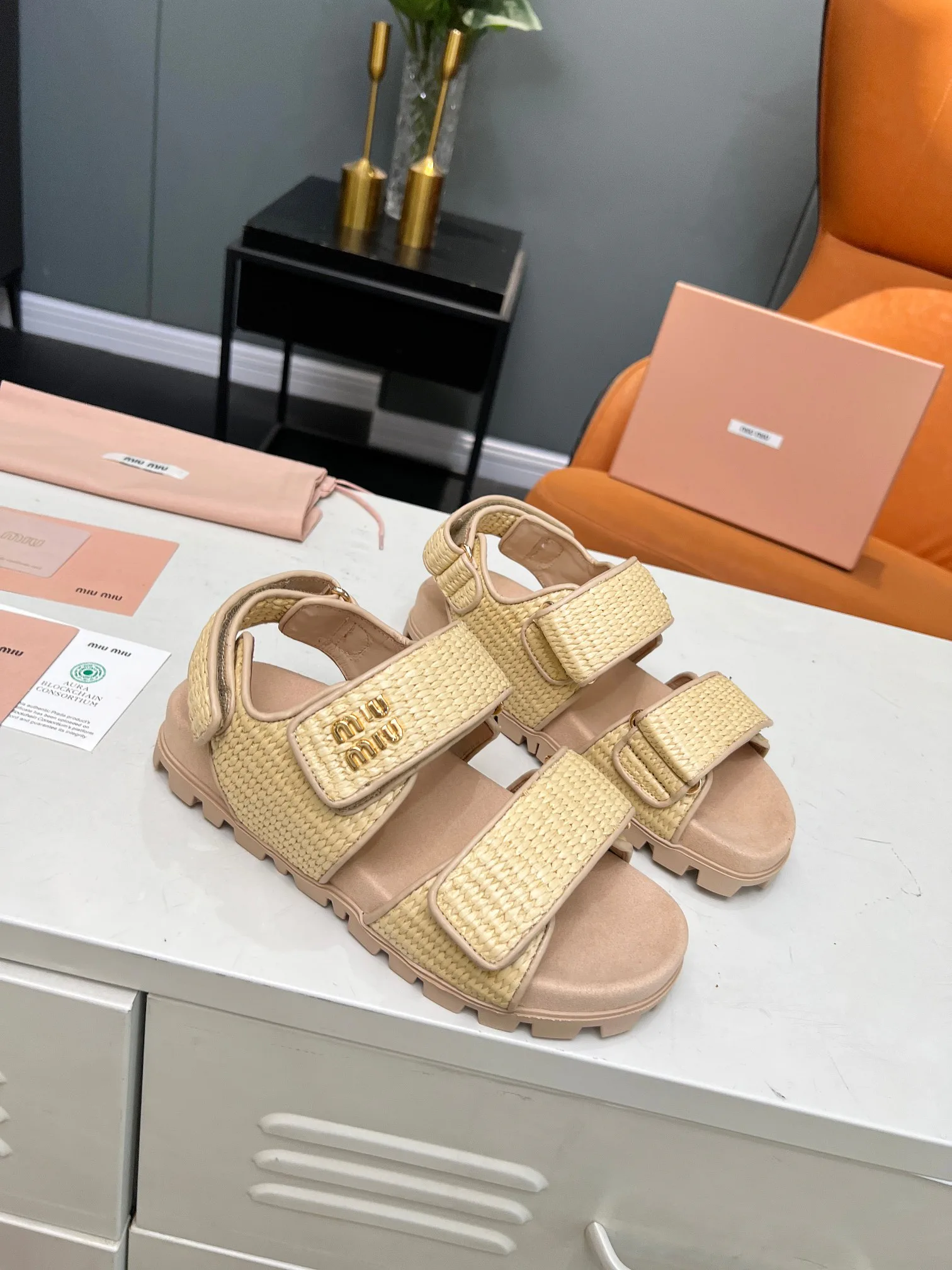 Сандалии Женские Miu Miu 12156512