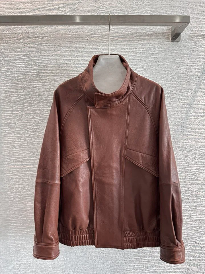 Кожаные Куртки И Дублёнки Женские Saint Laurent 18090118