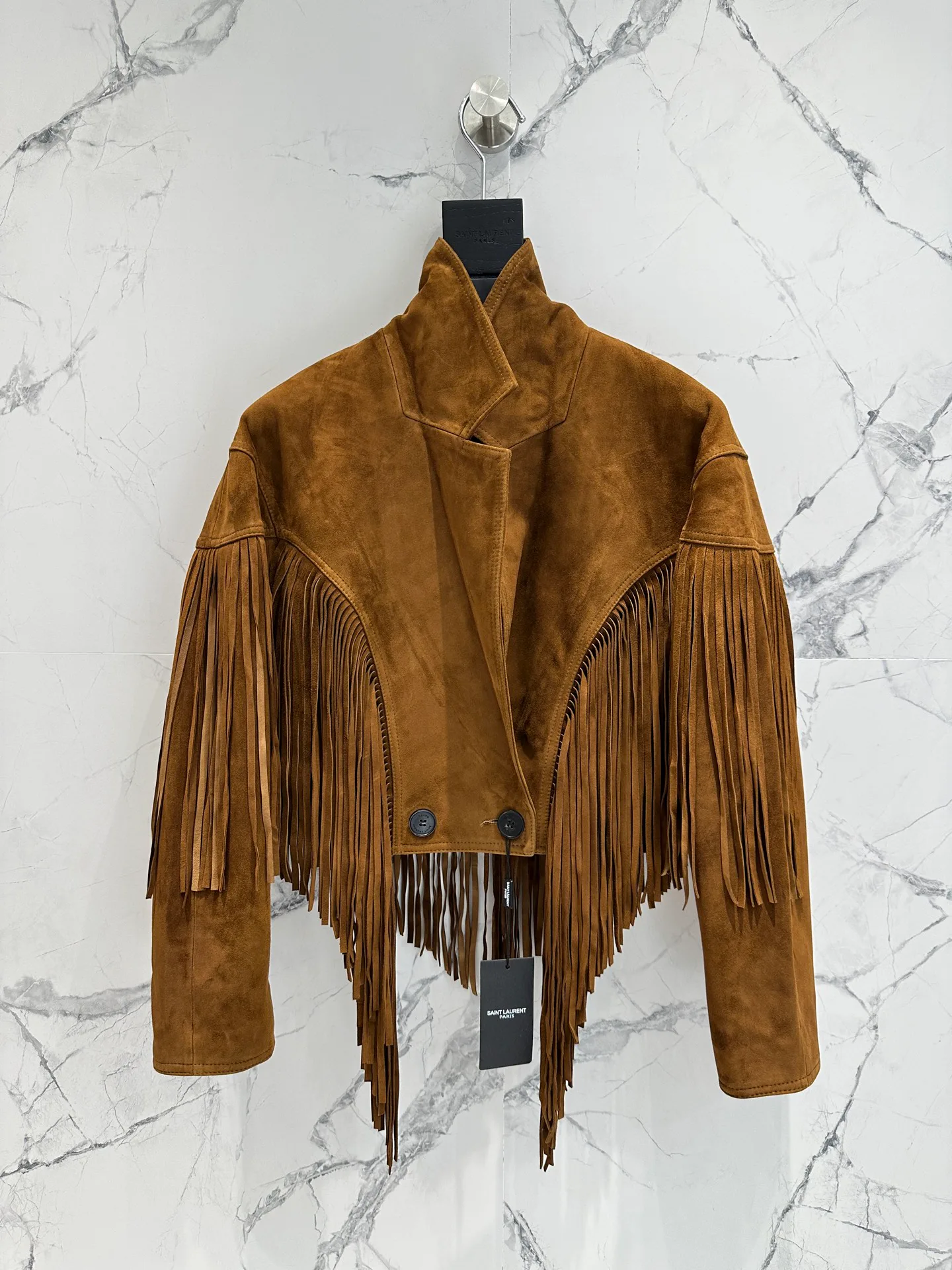 Кожаные Куртки И Дублёнки Женские Saint Laurent 12957014