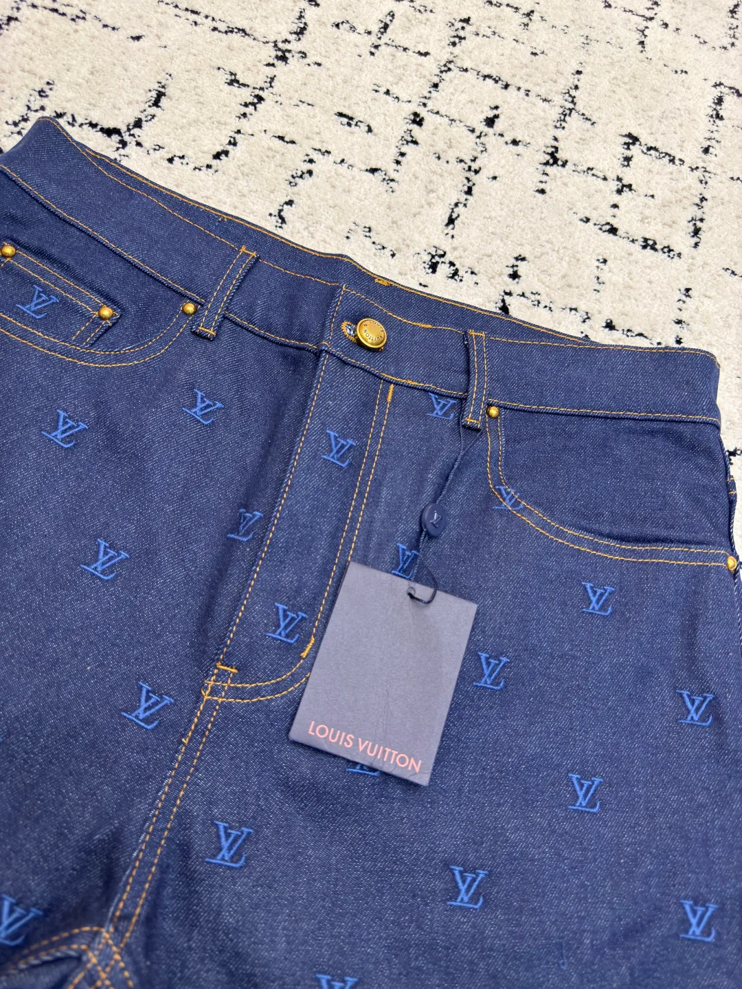 Джинсы Мужские Louis Vuitton 7018636