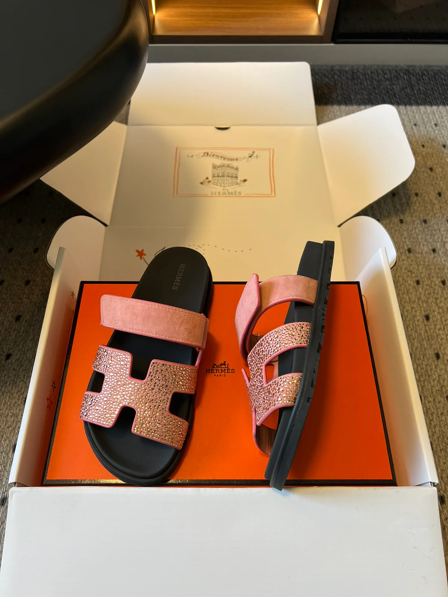 Шлепанцы Женские Hermes 12777664