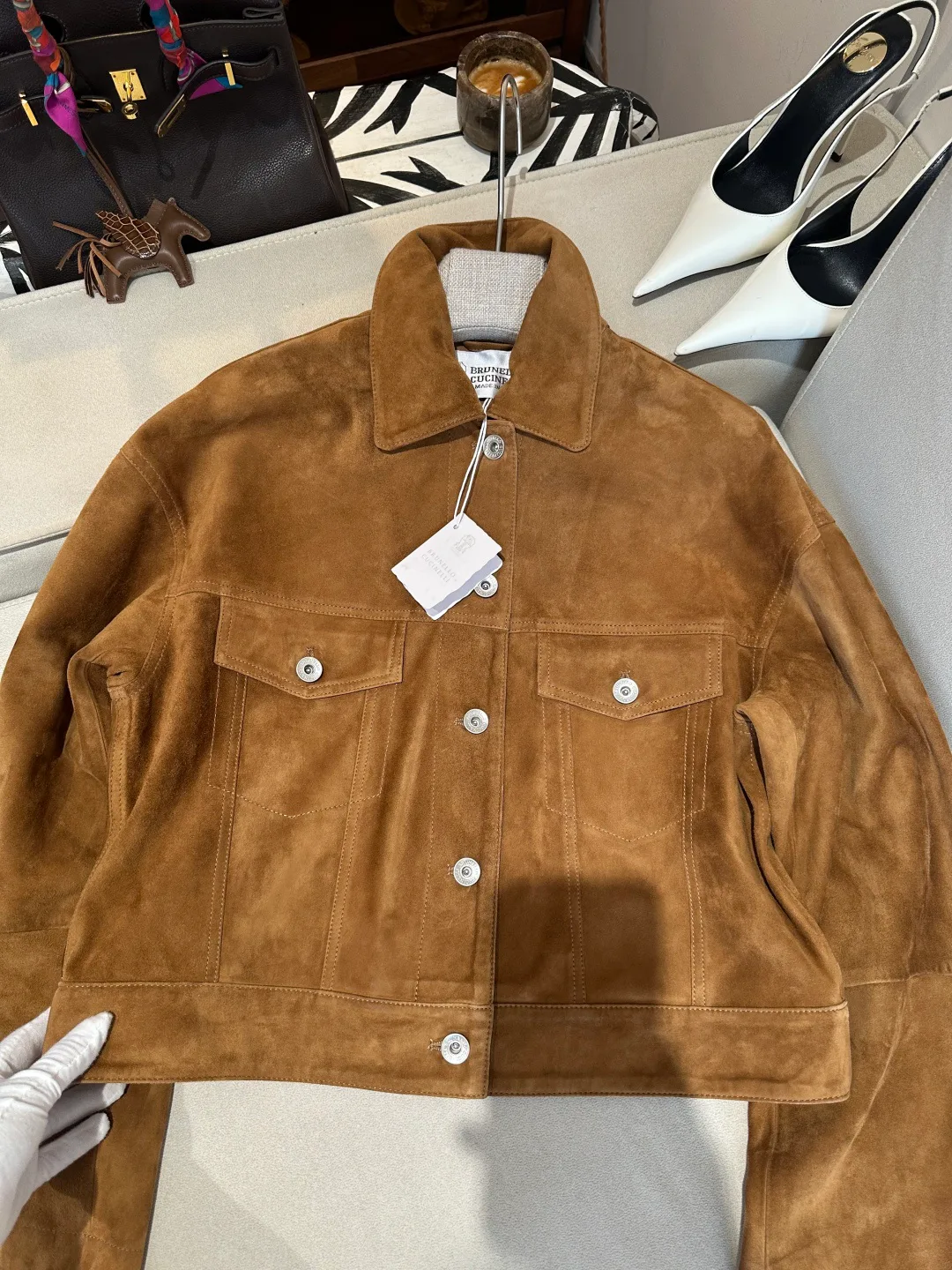 Кожаные Куртки И Дублёнки Женские Brunello Cucinelli 19045948