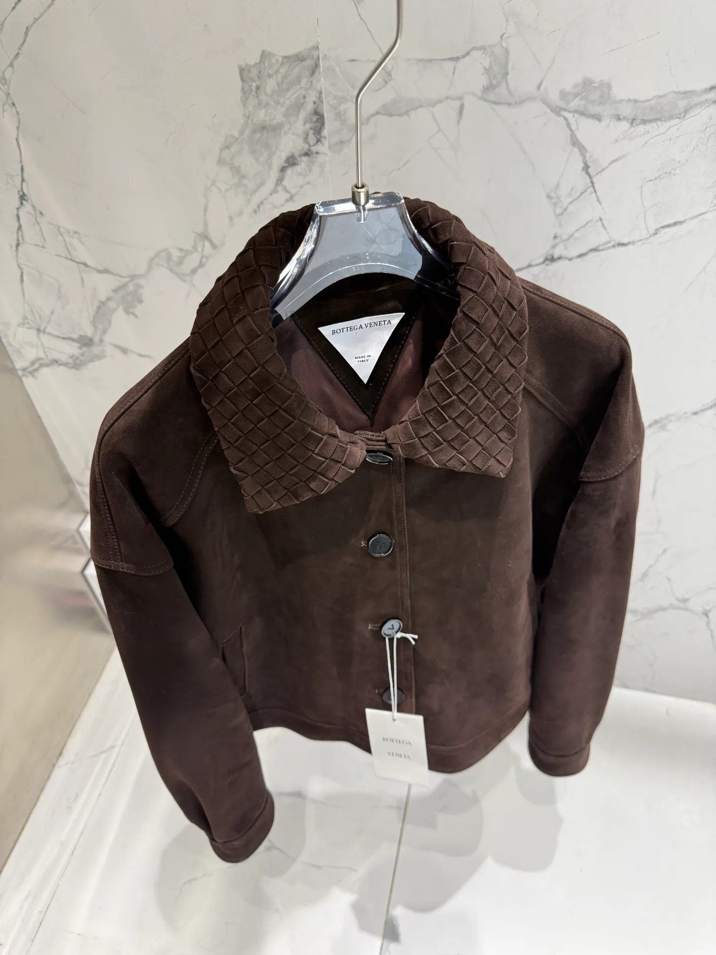 Кожаные Куртки И Дублёнки Женские Bottega Veneta 11428955