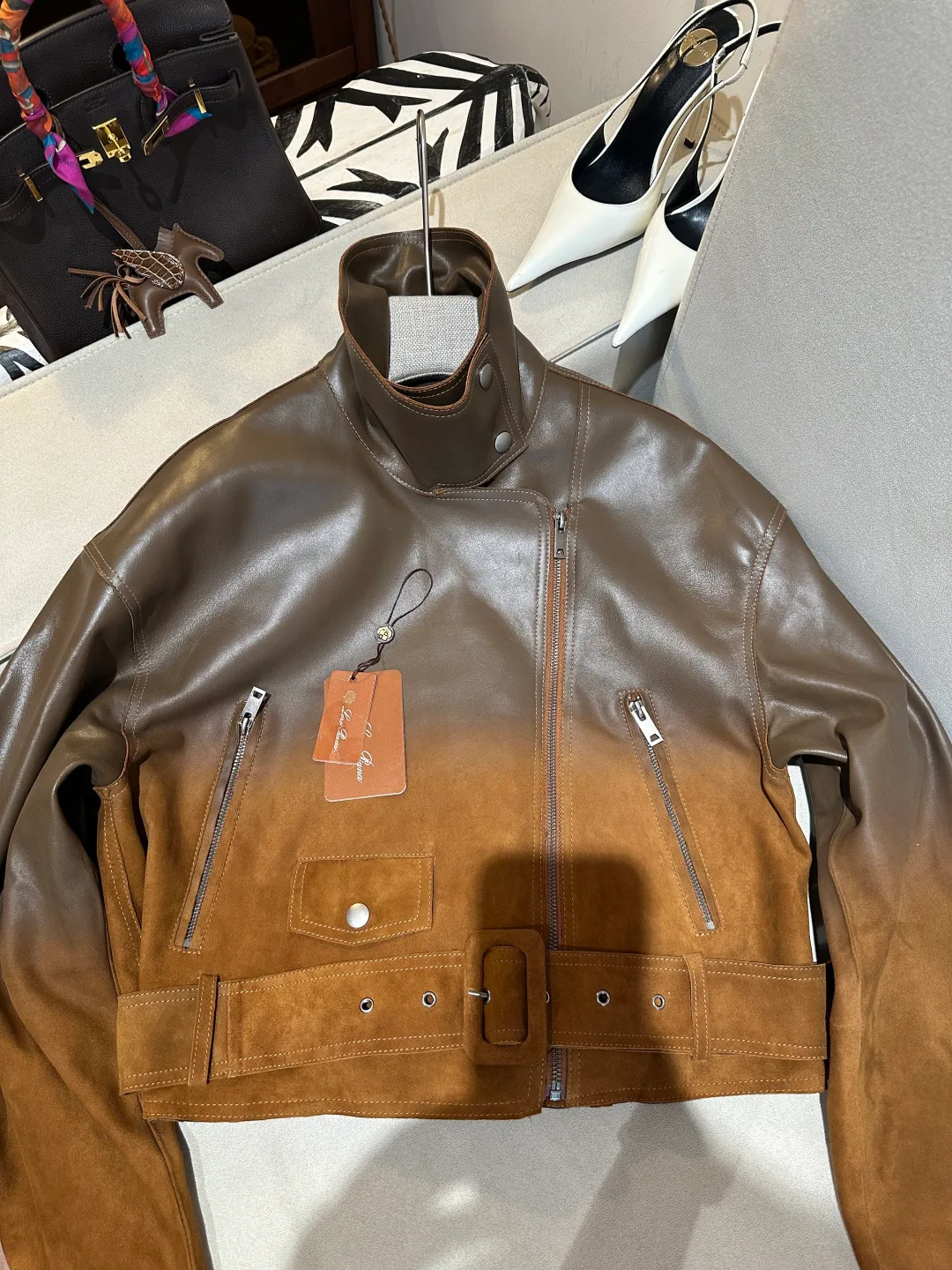 Кожаные Куртки И Дублёнки Женские Loro Piana 18516850