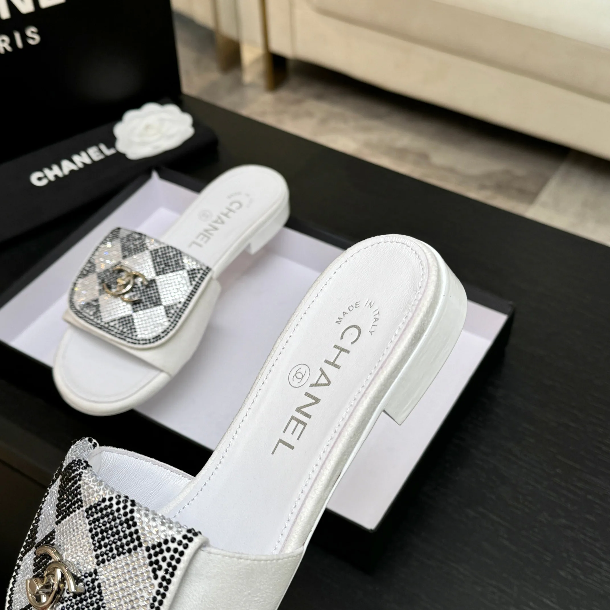 Шлепанцы Женские Chanel 1468226