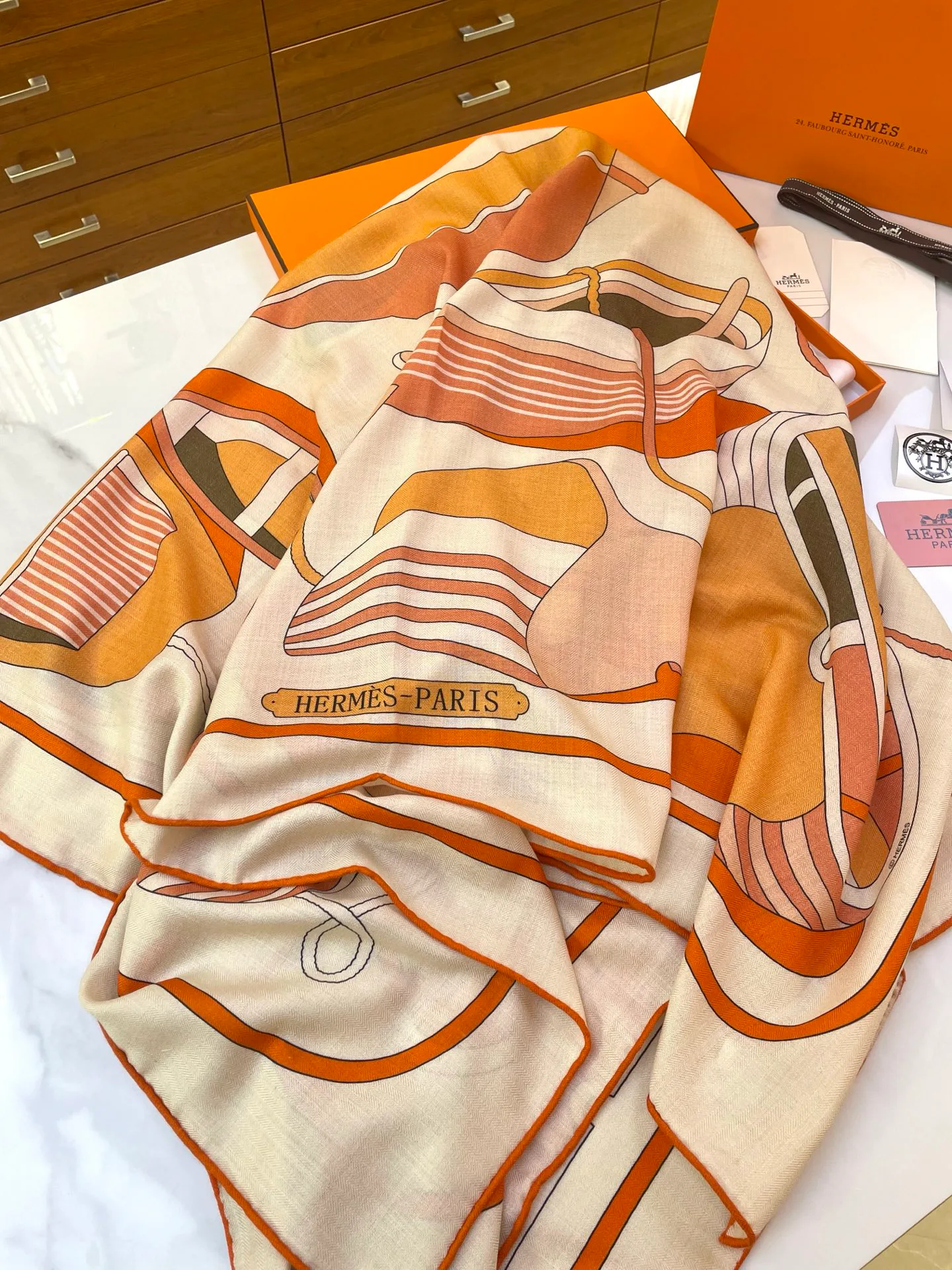 Шарфы Hermes 416827