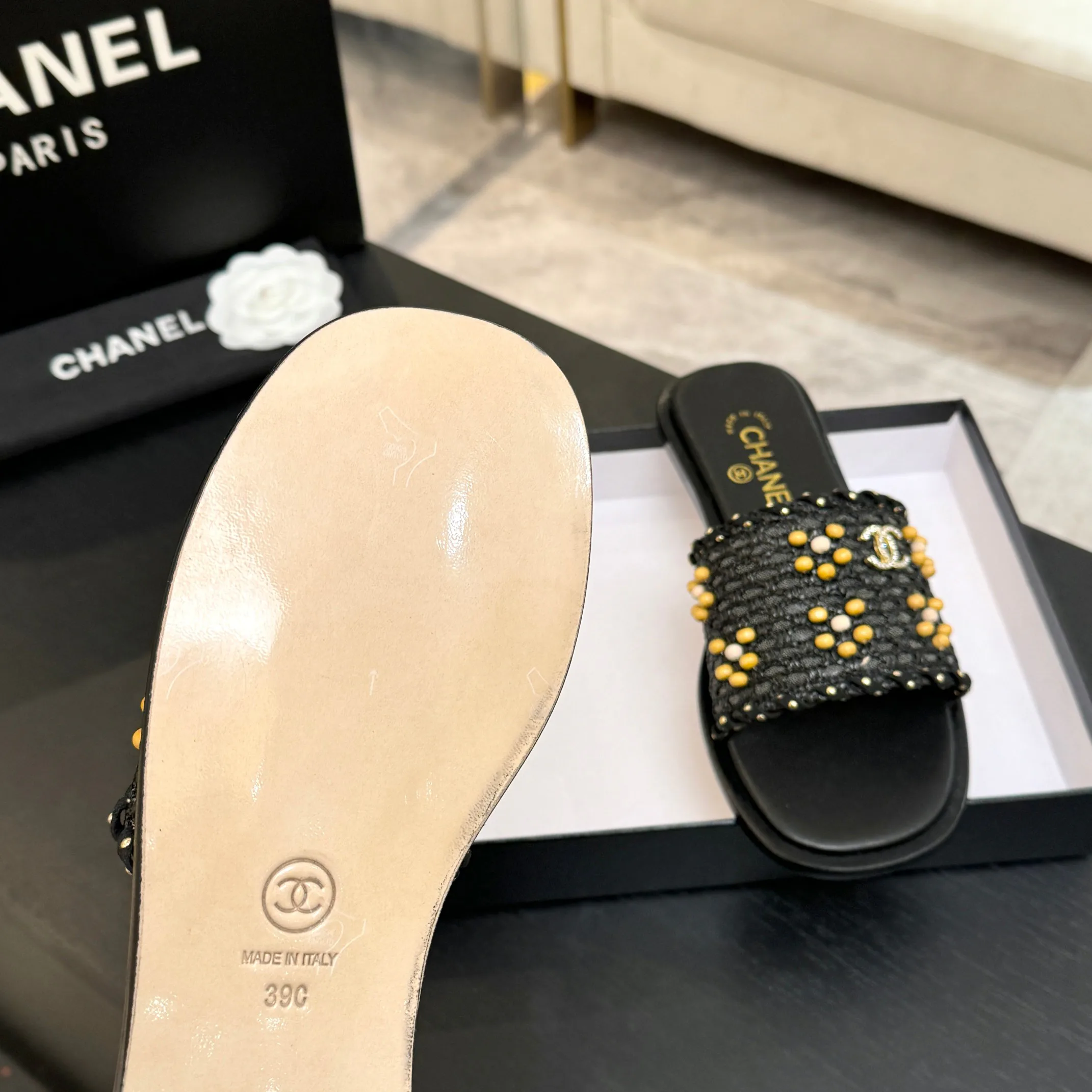 Шлепанцы Женские Chanel 10611363
