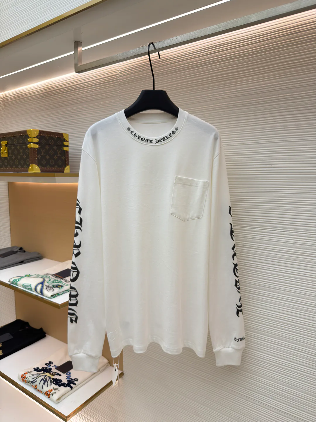 Лонгсливы Мужские Chrome Hearts 11399355