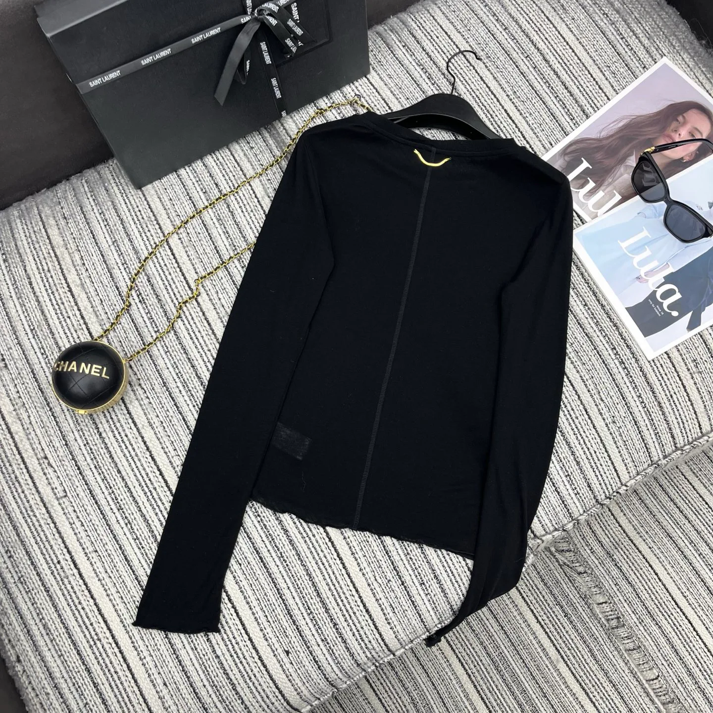 Лонгсливы Женские Saint Laurent 4793808