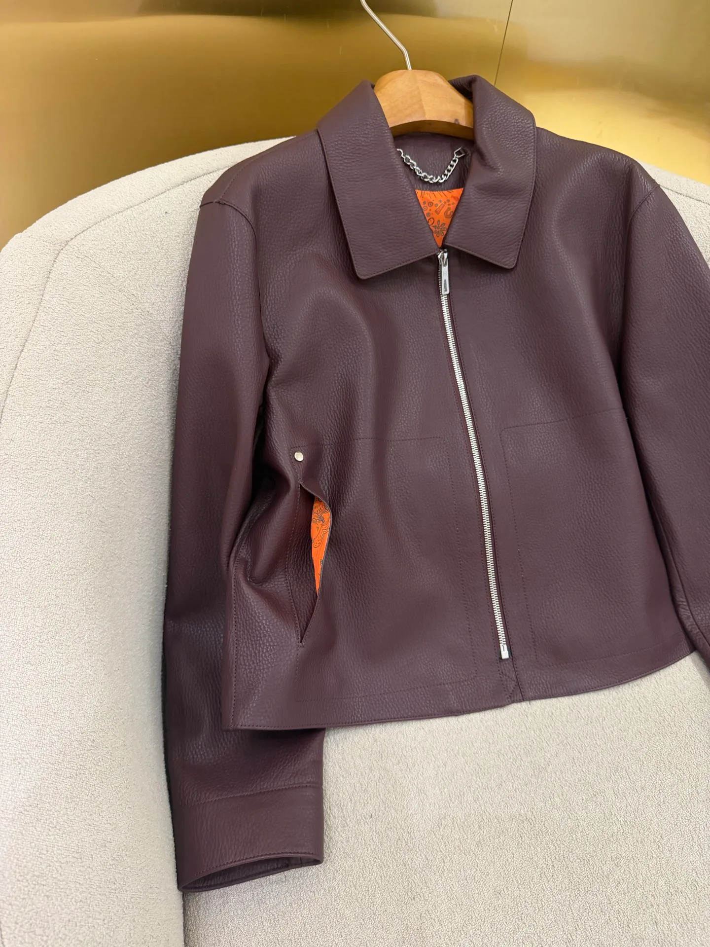 Кожаные Куртки И Дублёнки Женские Hermes 17802393