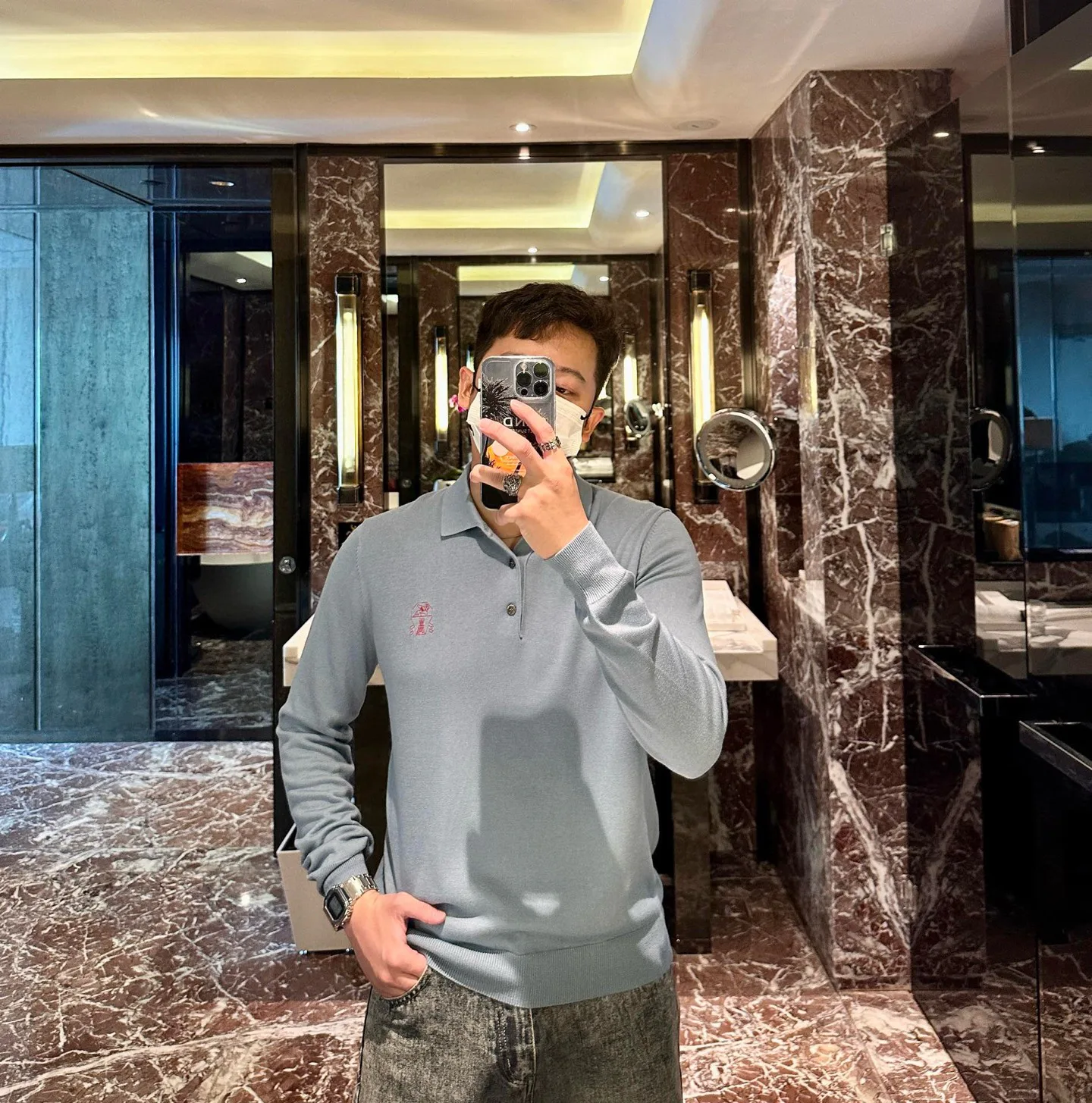 Лонгсливы Мужские Brunello Cucinelli 9990326