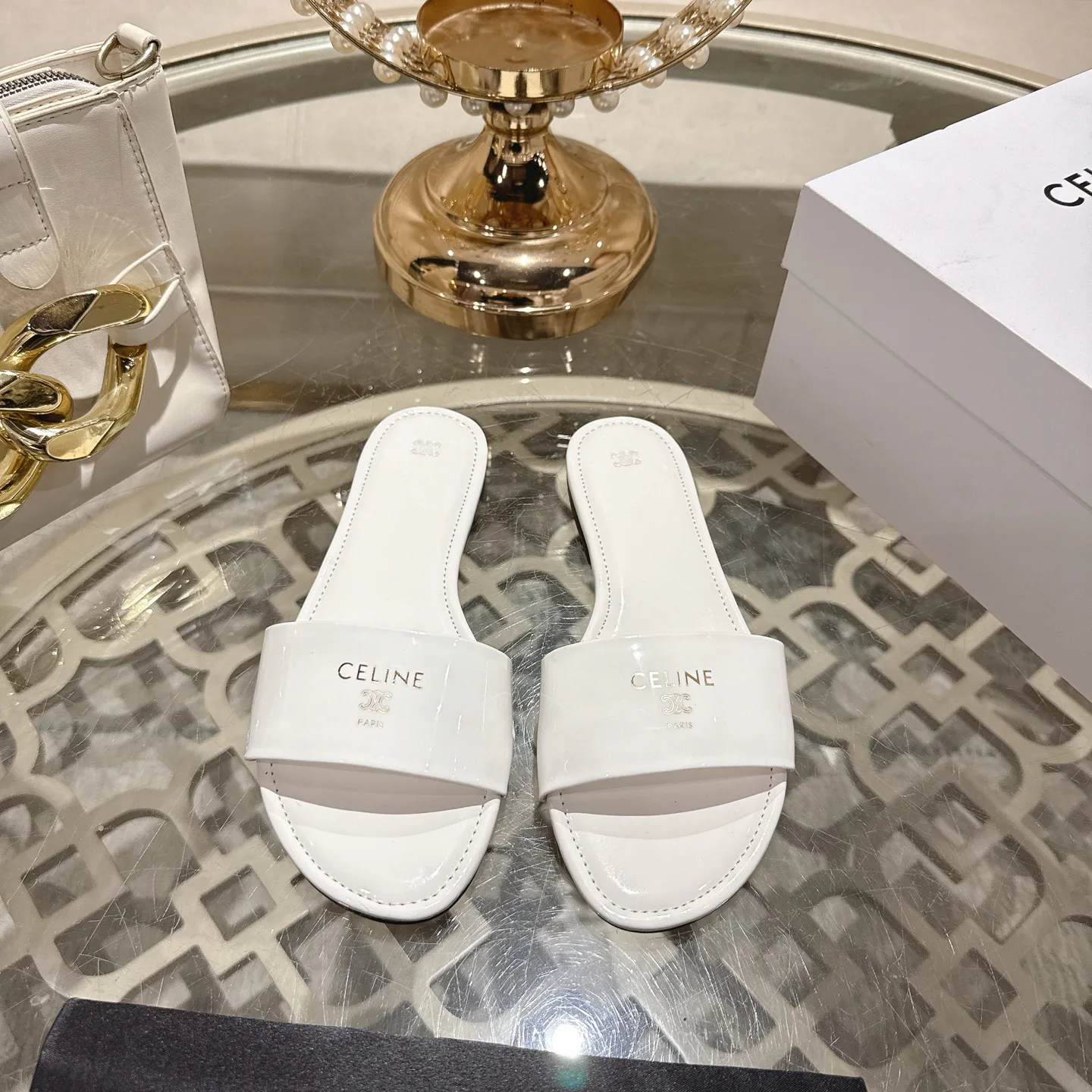 Шлепанцы Женские Celine 2375704