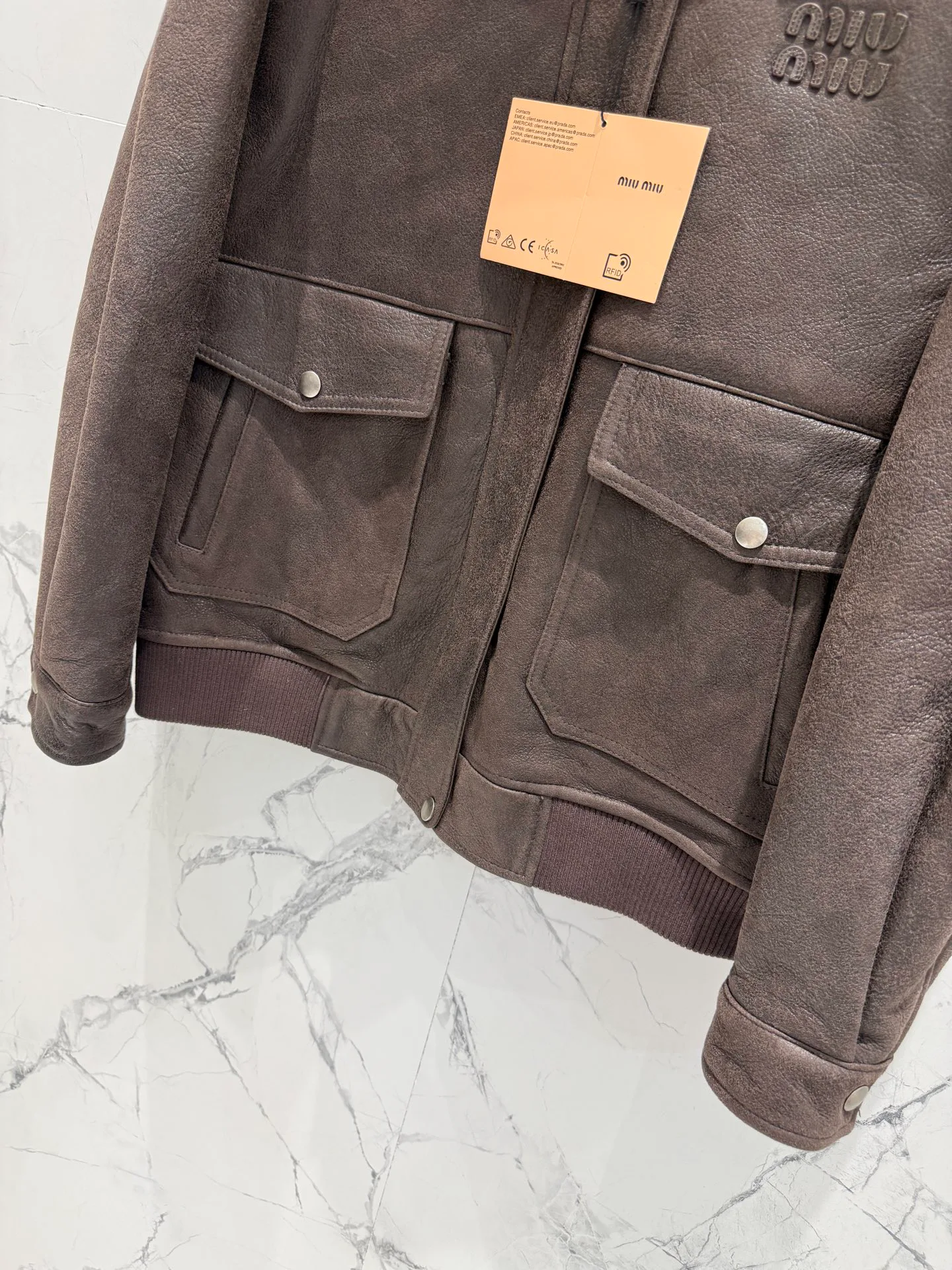 Кожаные Куртки И Дублёнки Женские Miu Miu 18496043