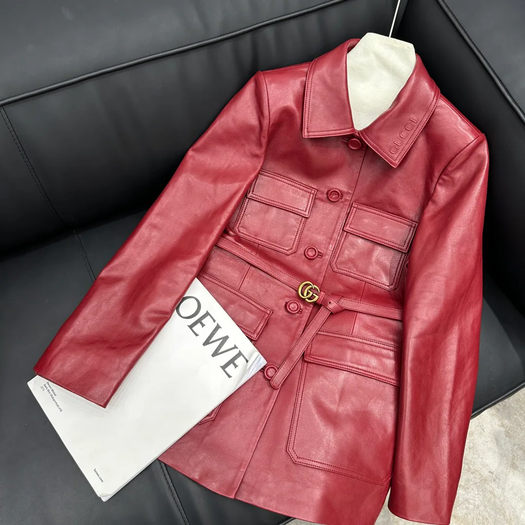 Кожаные Куртки И Дублёнки Женские Gucci 3426045