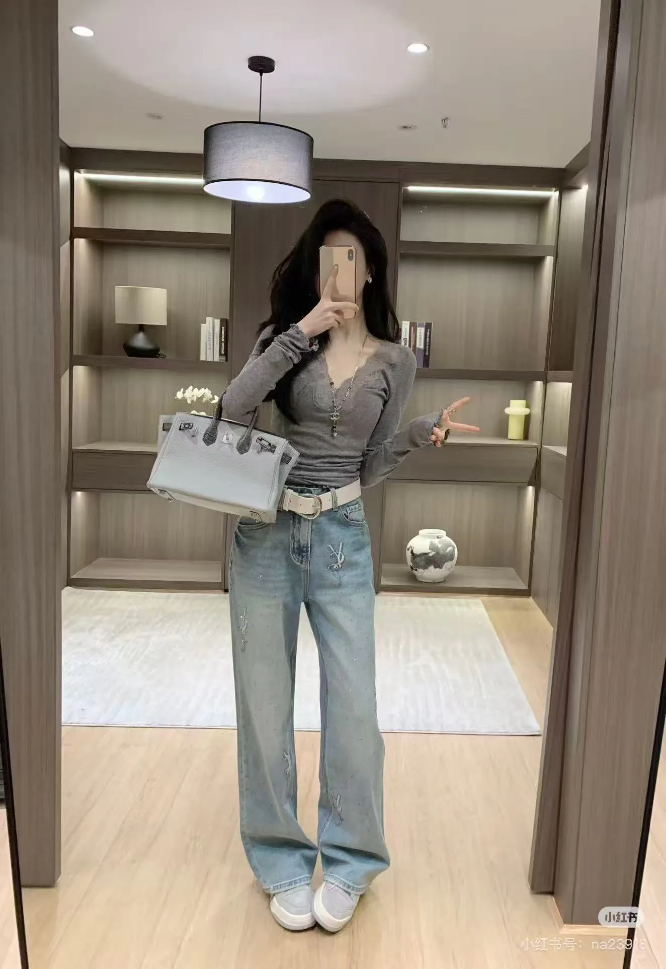 Джинсы Женские Saint Laurent 6733961