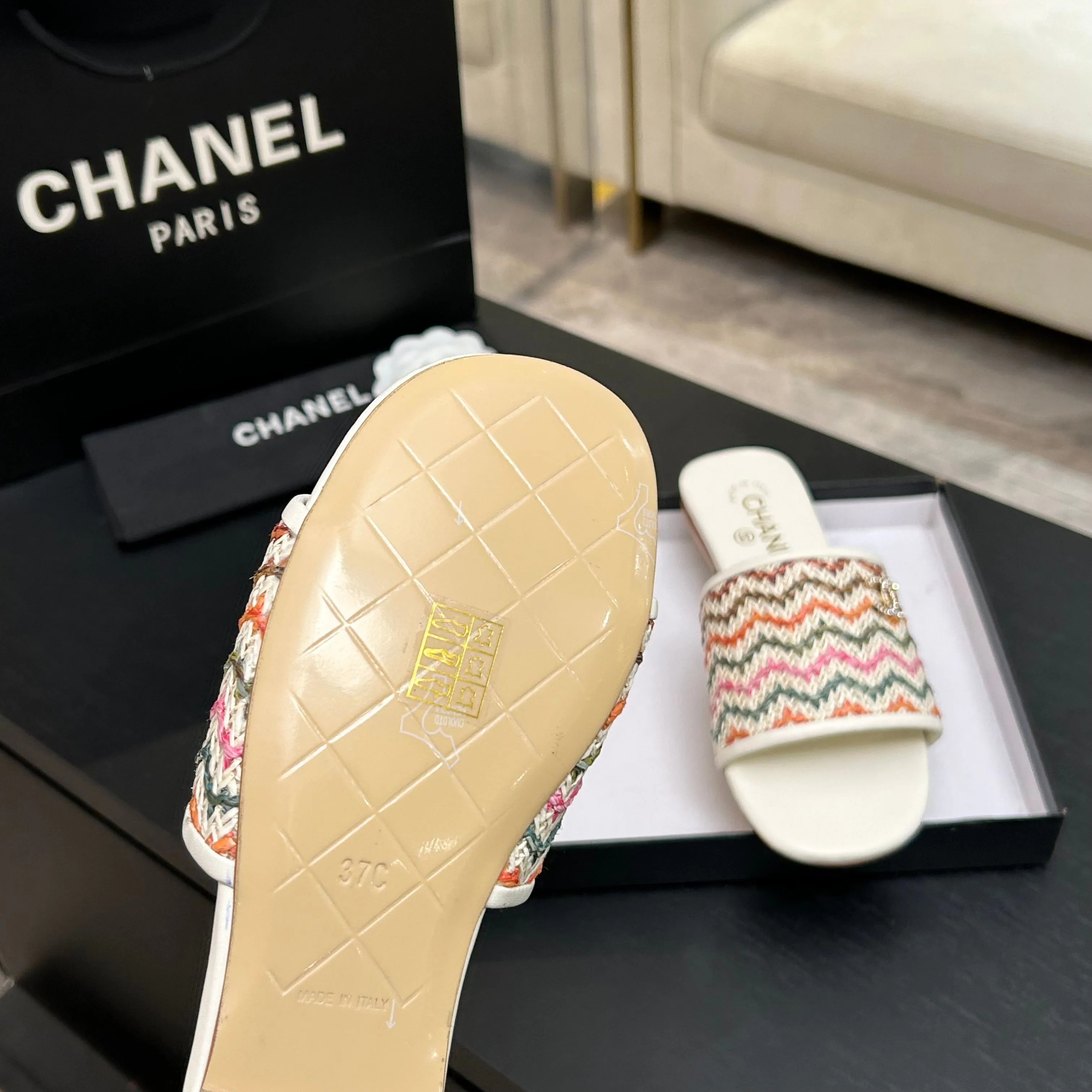 Шлепанцы Женские Chanel 10611367