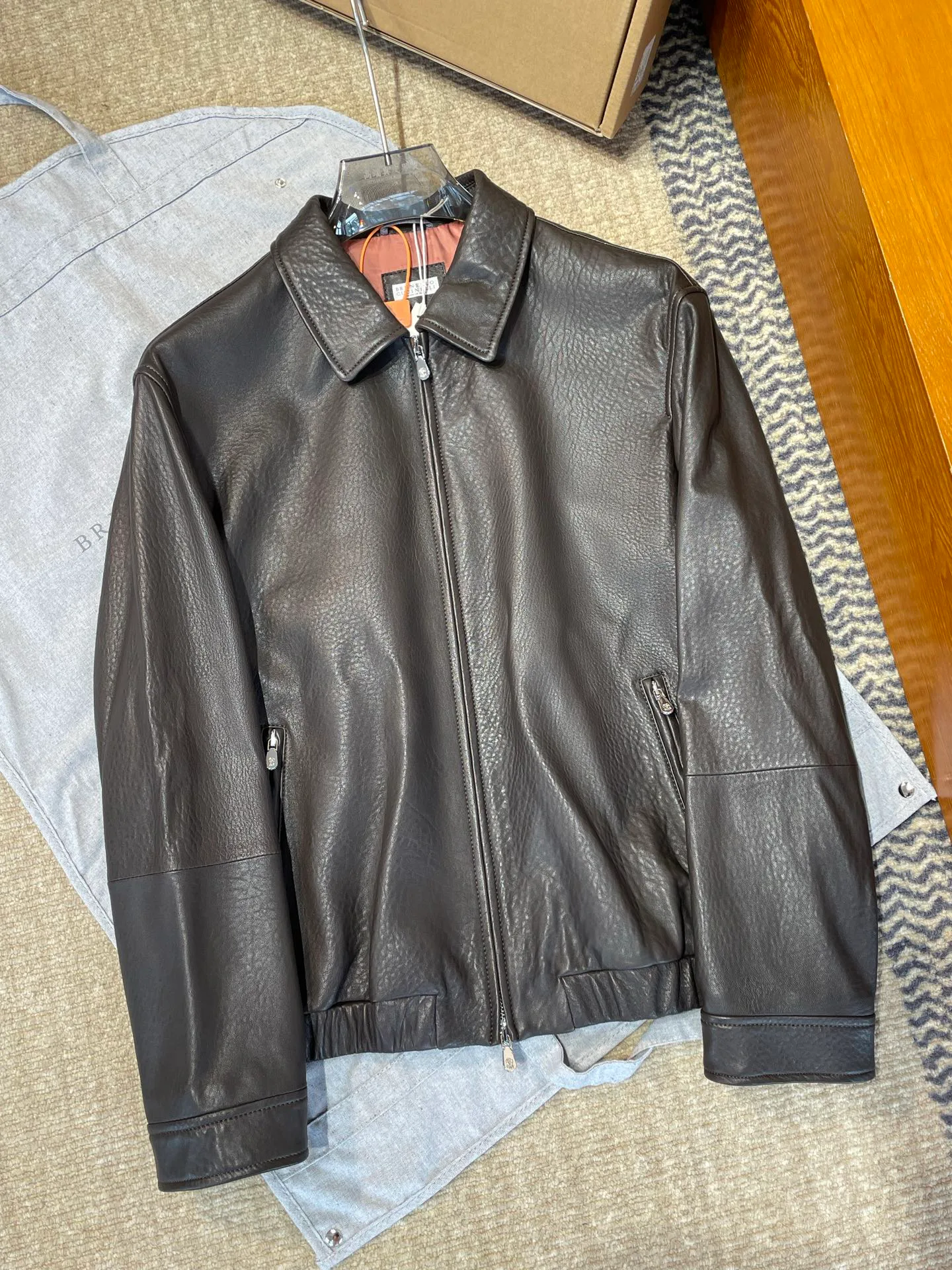 Кожаные Куртки И Дублёнки Мужские Brunello Cucinelli 18235995