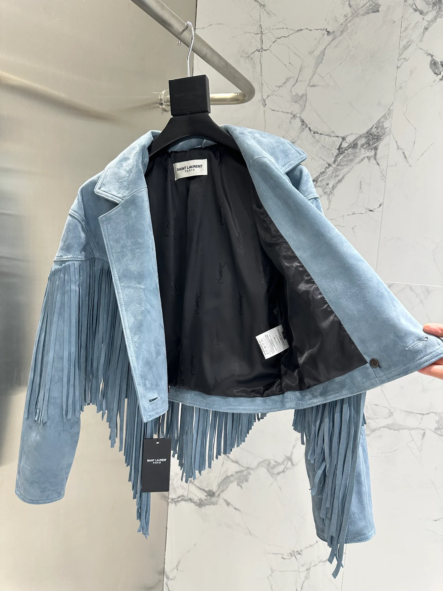 Кожаные Куртки И Дублёнки Женские Saint Laurent 12956999